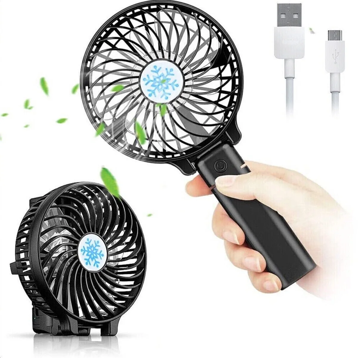 ALL 3 - Handheld Mini USB Powered Folding Fans image indicator(6)