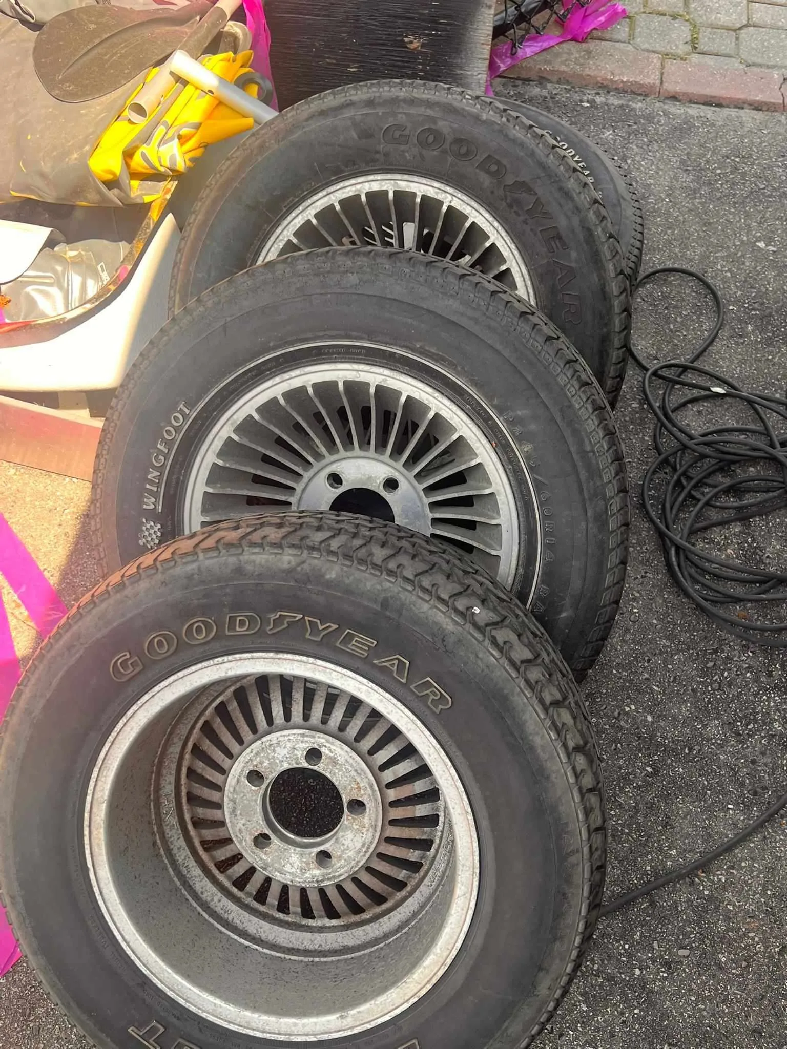 Vintage EagleGT/Goodyear Wingfoot Tires on Aluminum Rims thumbnail