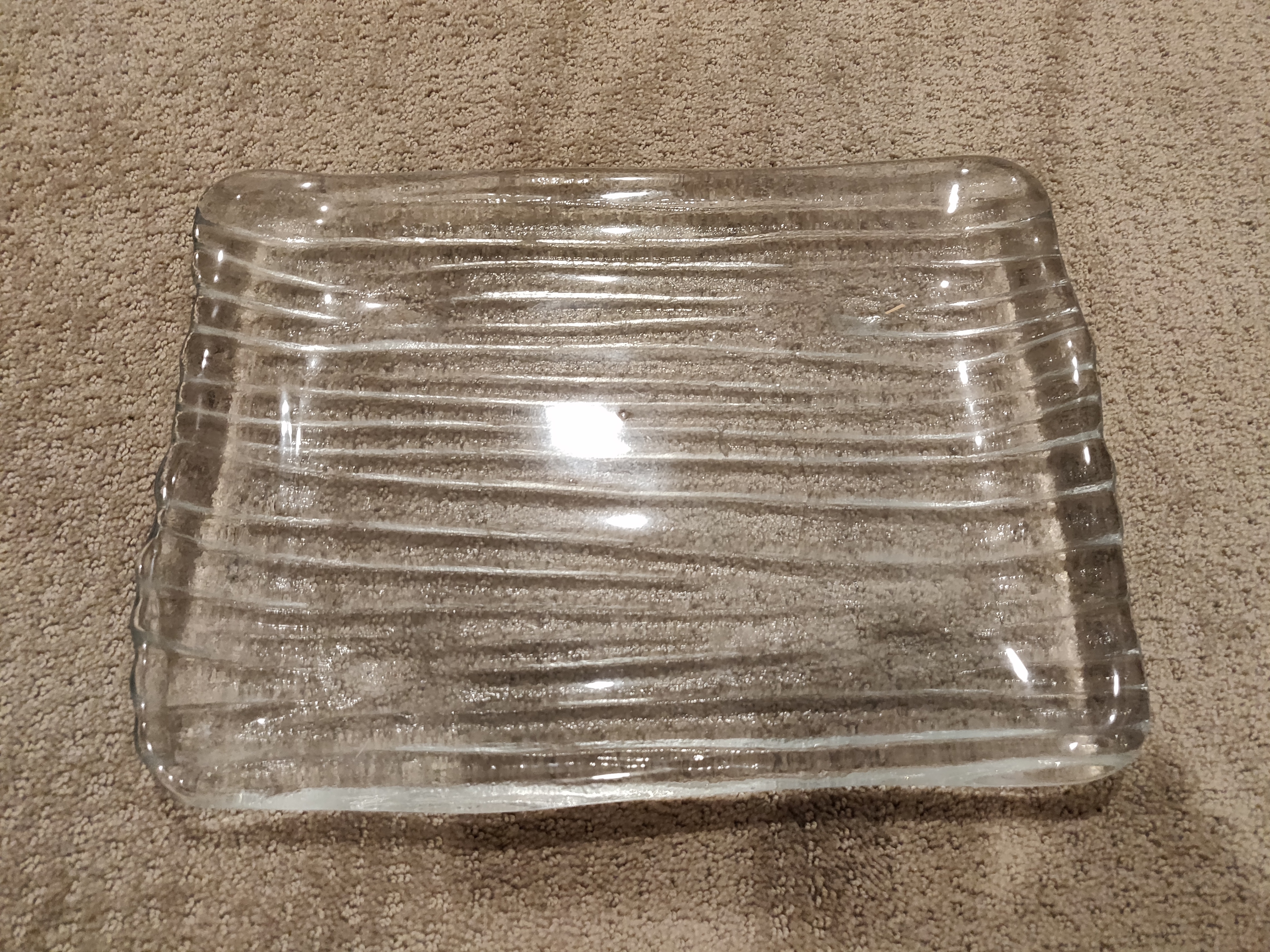 Rectangle Textured Flat Serving Dish / Platter / Tray / Plate - photo 2