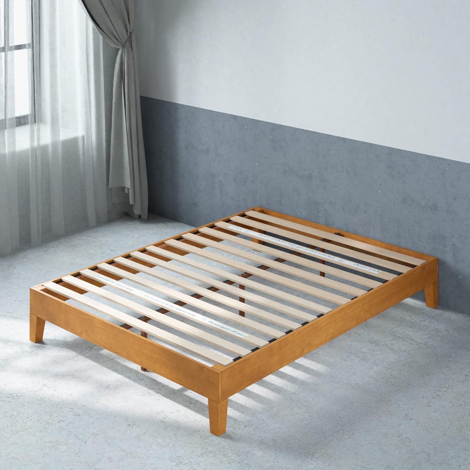 Full Size Zinus Alexis Deluxe Wood Bed Frame - photo 4