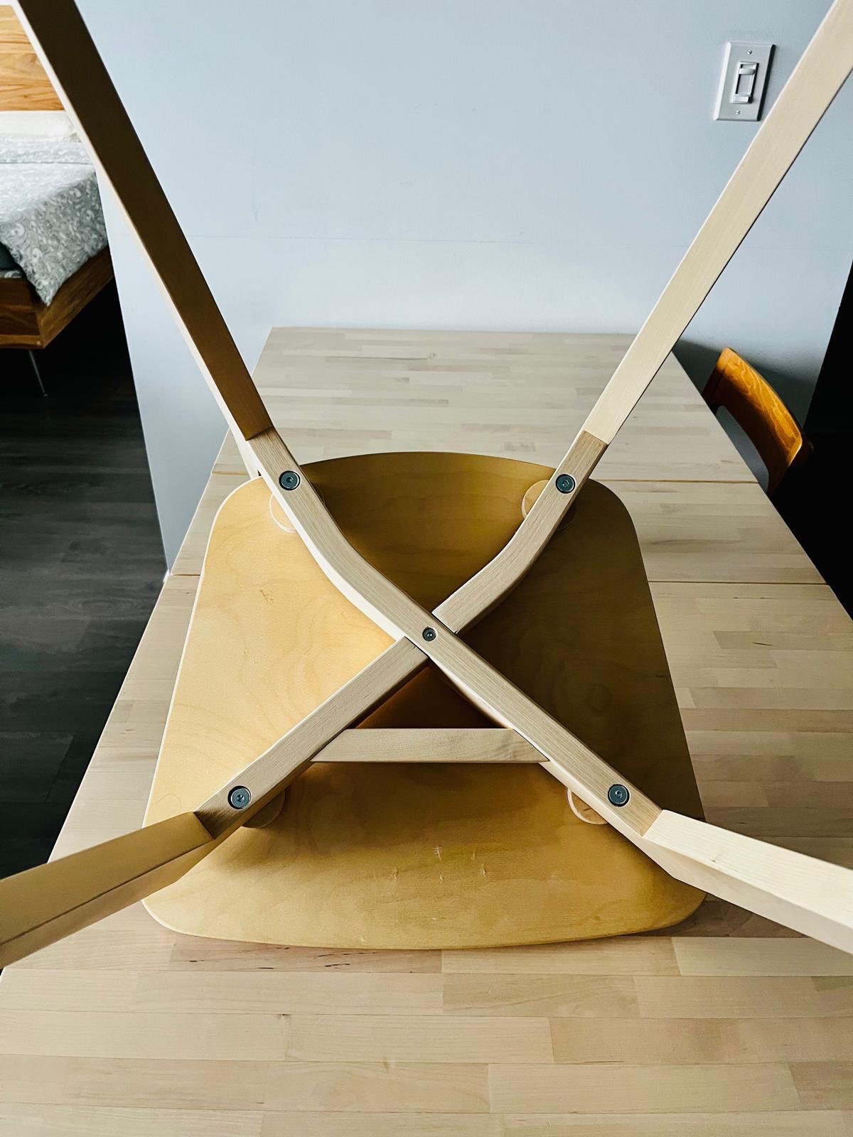 IKEA LISABO Chair – Ash Veneer with Beige Seat Pad - photo 4