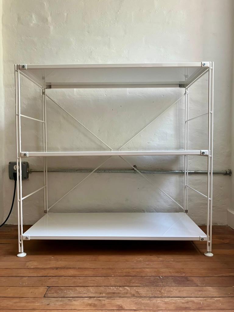 MUJI light grey steel shelf