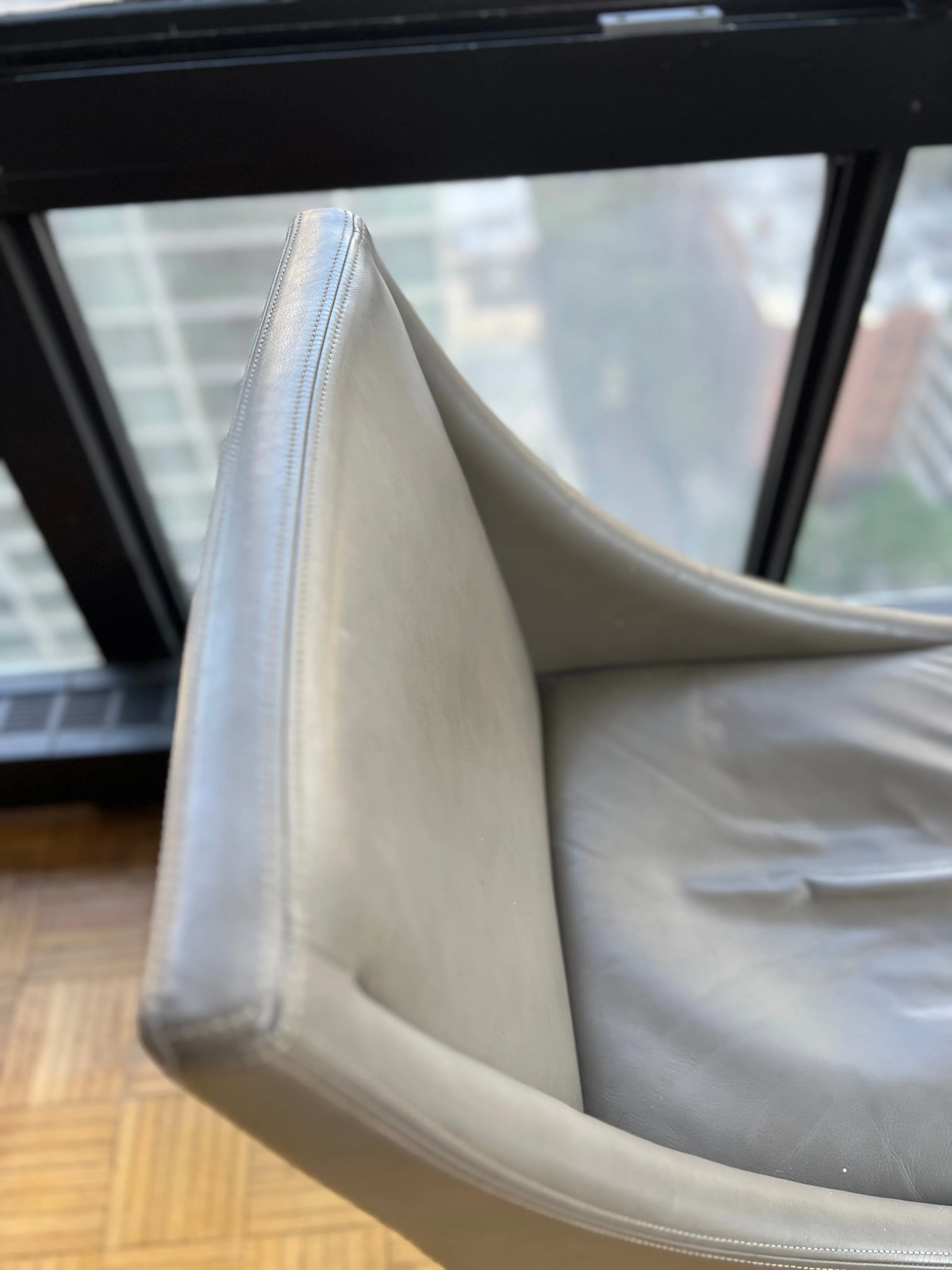 Leather Slope Dining Chairs by West Elm, Set of 2 image indicator(3)