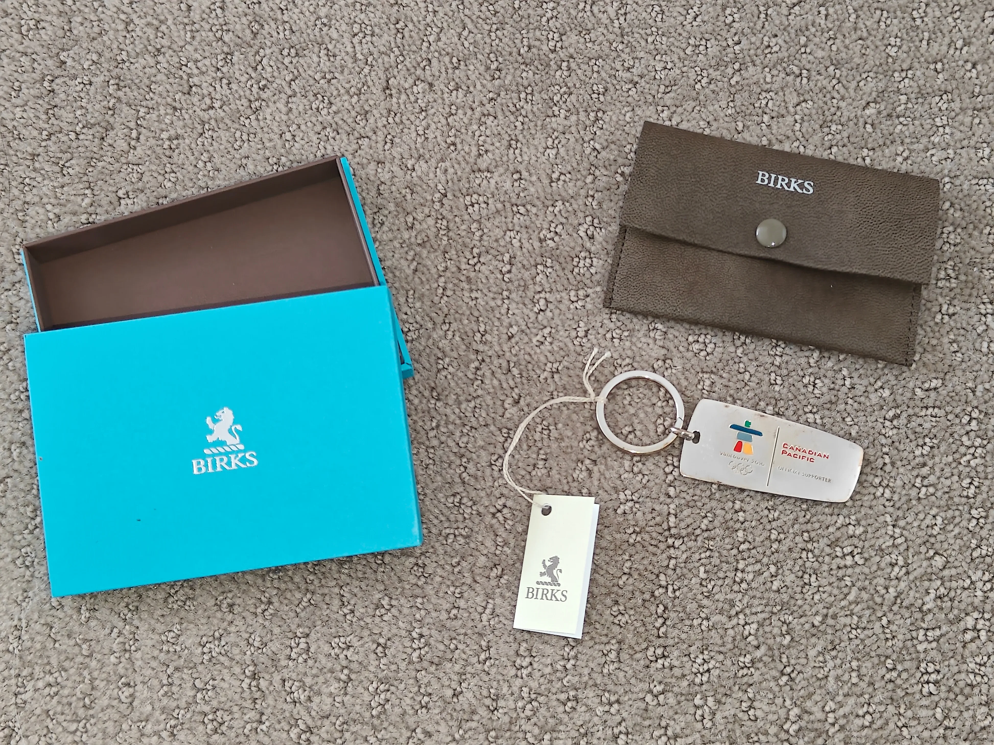 Vancouver Olympics CP Rail DM&E Rail Birks Silver 925 Keychain thumbnail