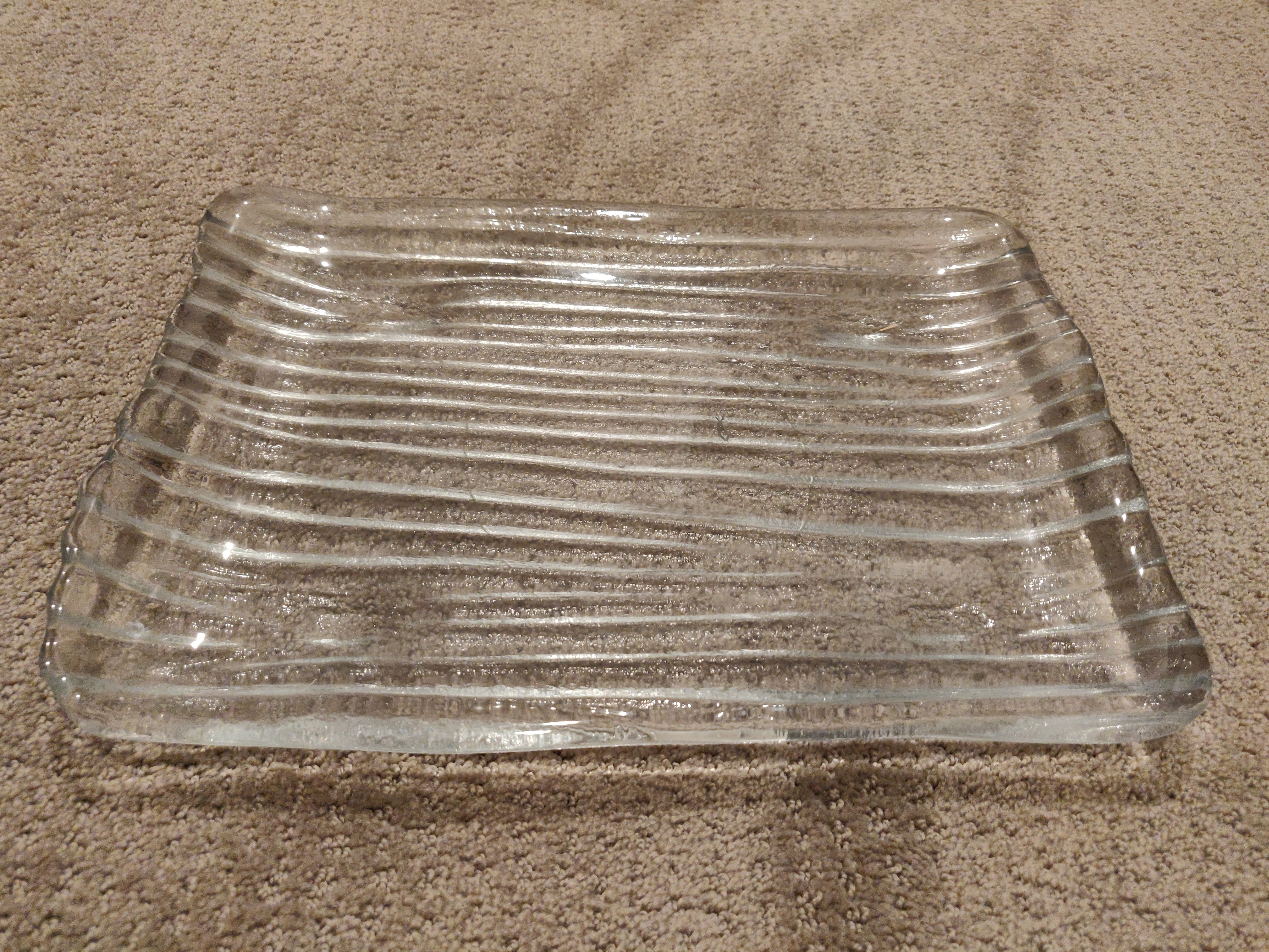 Rectangle Textured Flat Serving Dish / Platter / Tray / Plate