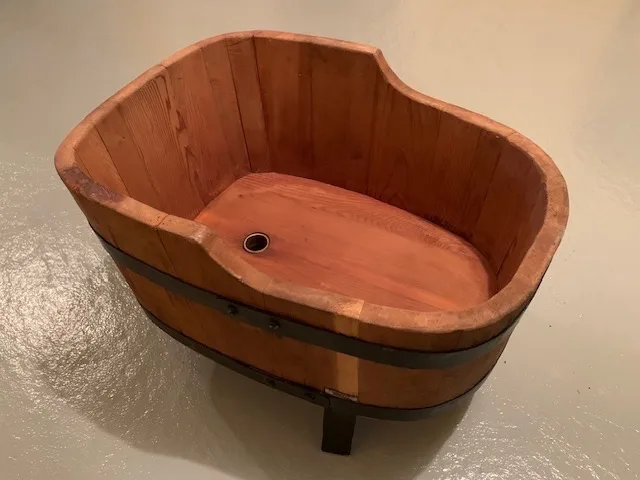 Wine Barrel Funnel - Solid Wood - Antique thumbnail