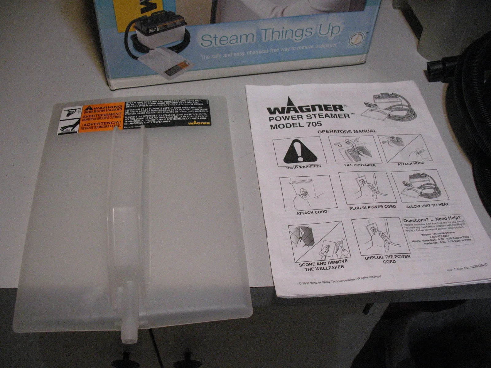Wagner Corded Wallpaper Remover/Steamer, BRAND NEW image indicator(4)