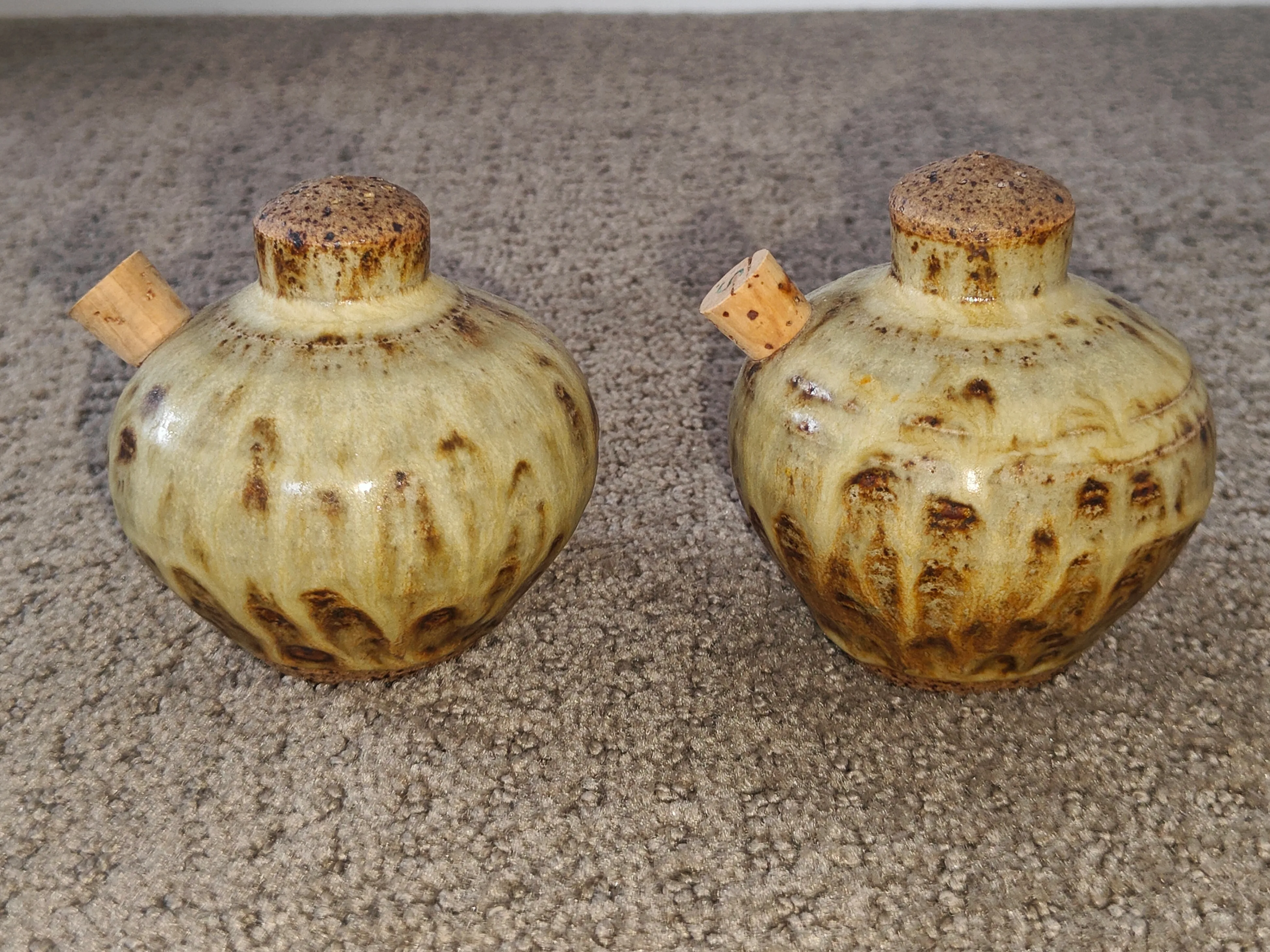 Artisan Pottery Salt & Pepper Shakers - Rustic Glaze image indicator(5)