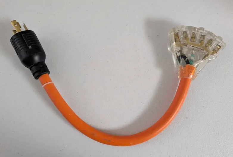 30A, 120V L5-30P Twist Lock Pigtail Adaptor (NEW) thumbnail