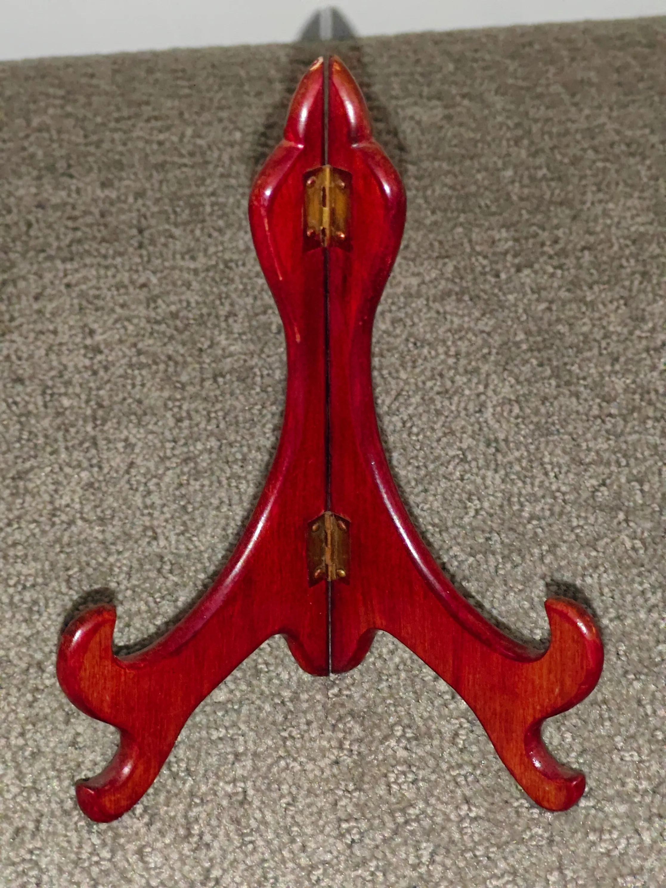6" Wooden Plate Easel Display Holder Stand thumbnail