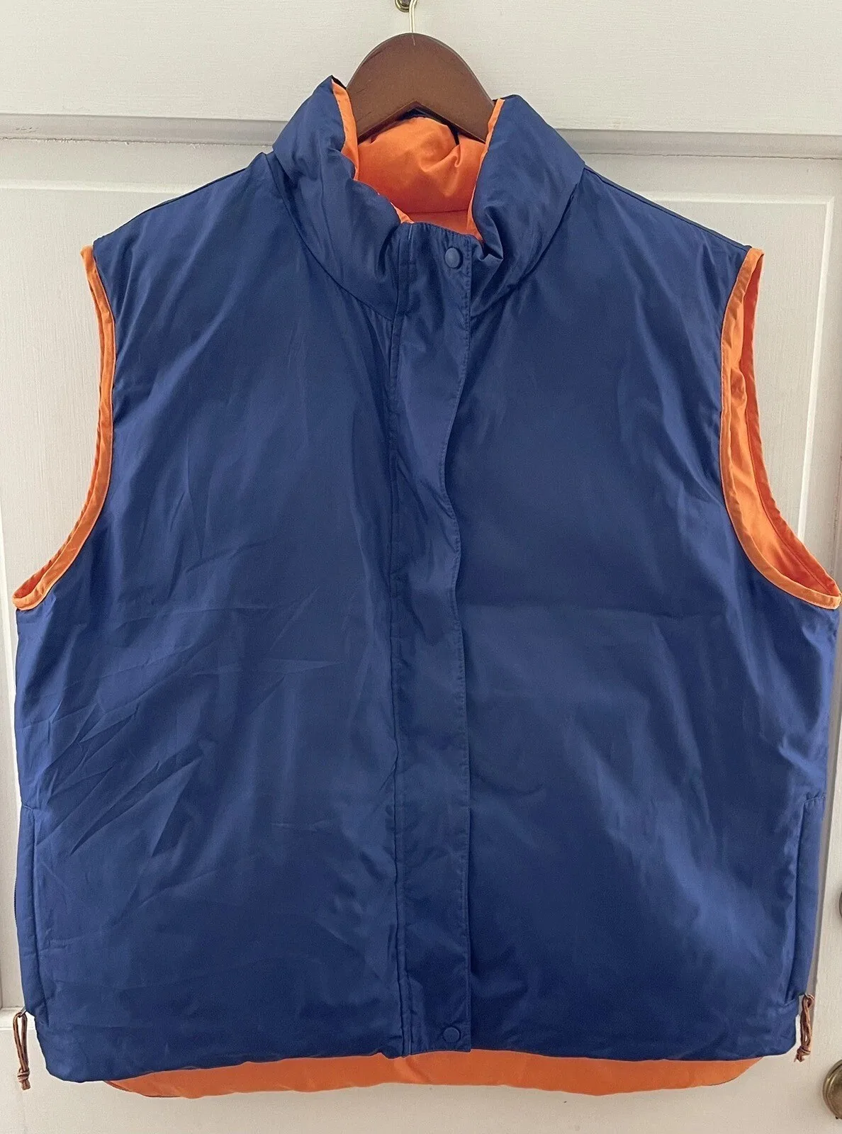 LL Bean Reversible Puffer Vest - Blue & Orange image indicator(6)