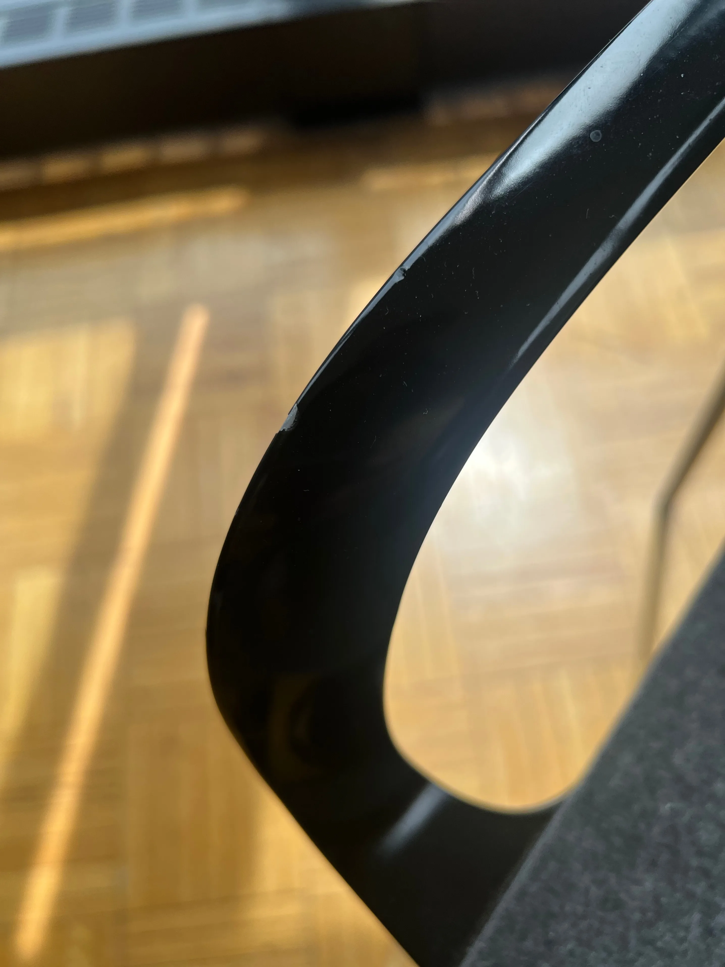 Keilhauer Epix Chair black frame charcoal felt image indicator(3)