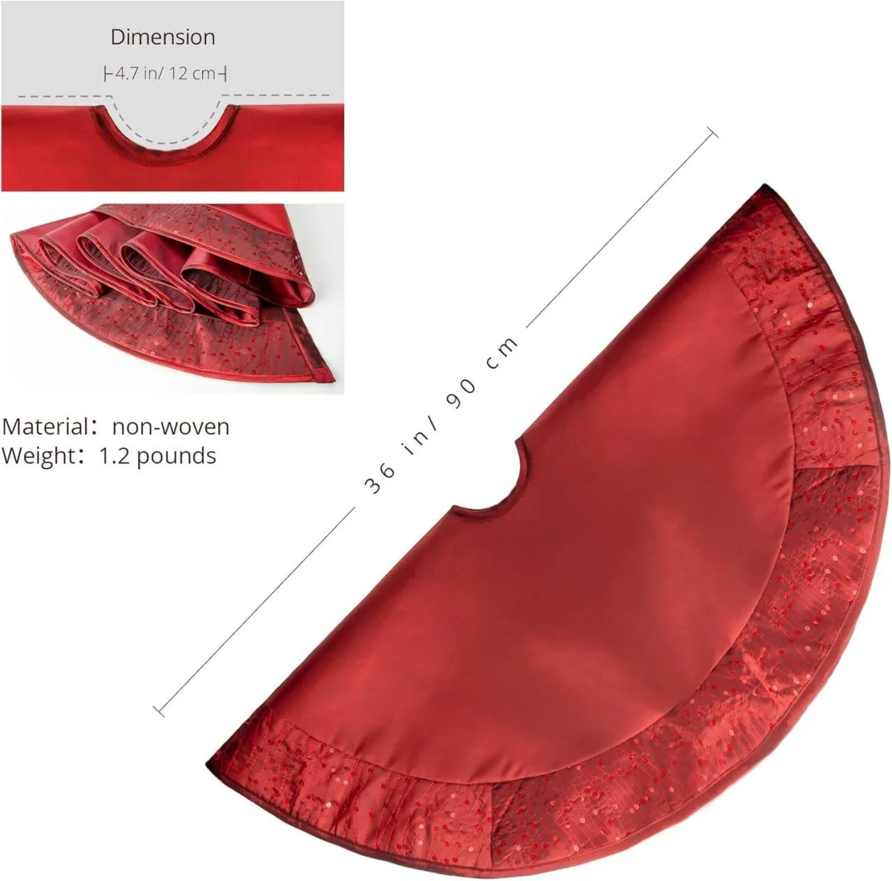 Christmas tree skirt Premium Quality thumbnail