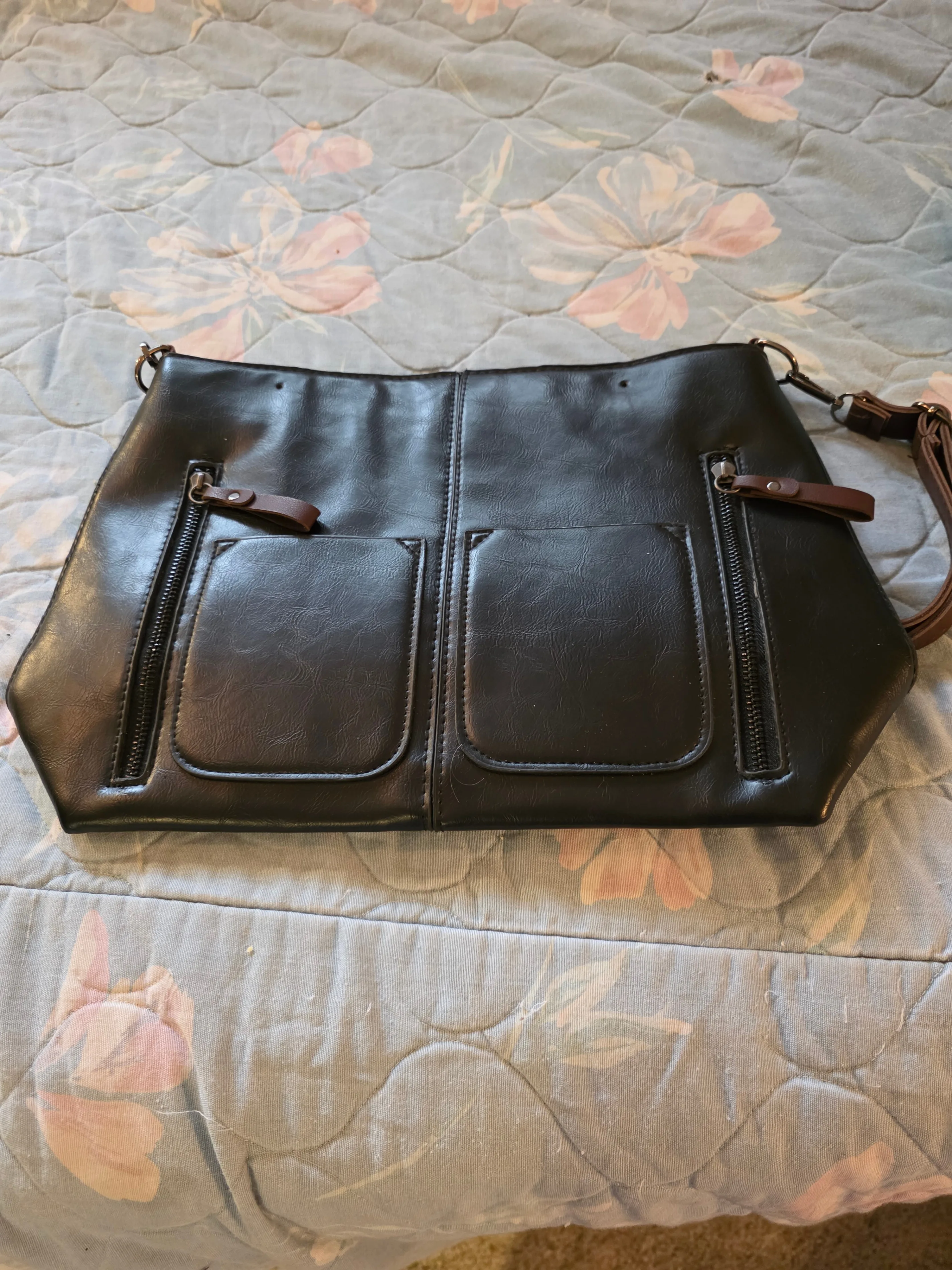 Black and Brown Hand Bag thumbnail