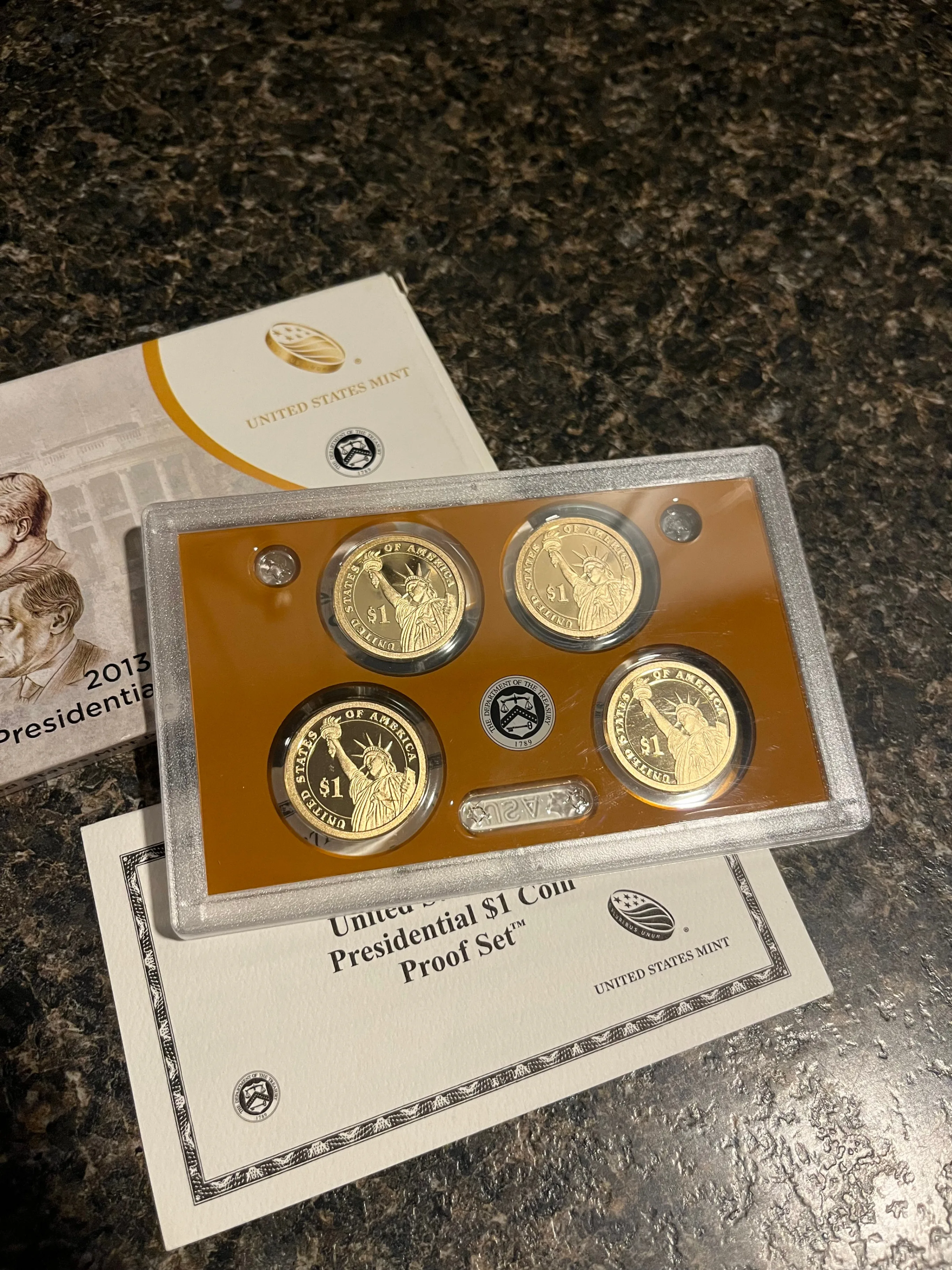 2013 U.S. Mint Presidential Dollar Proof Set- $25 image indicator(2)