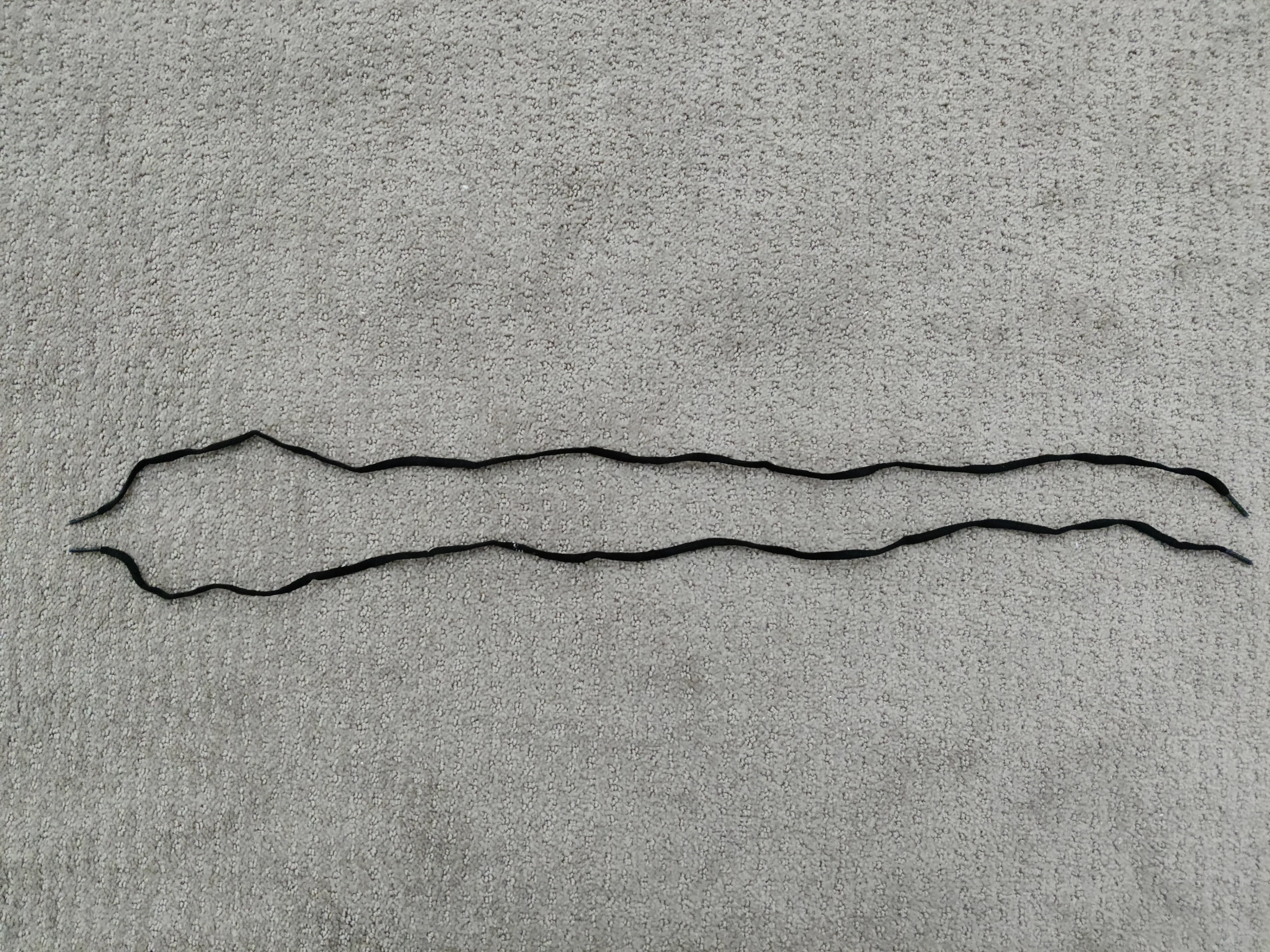 NEW Pair Black Oval Shoe Lace / Laces - 30" thumbnail