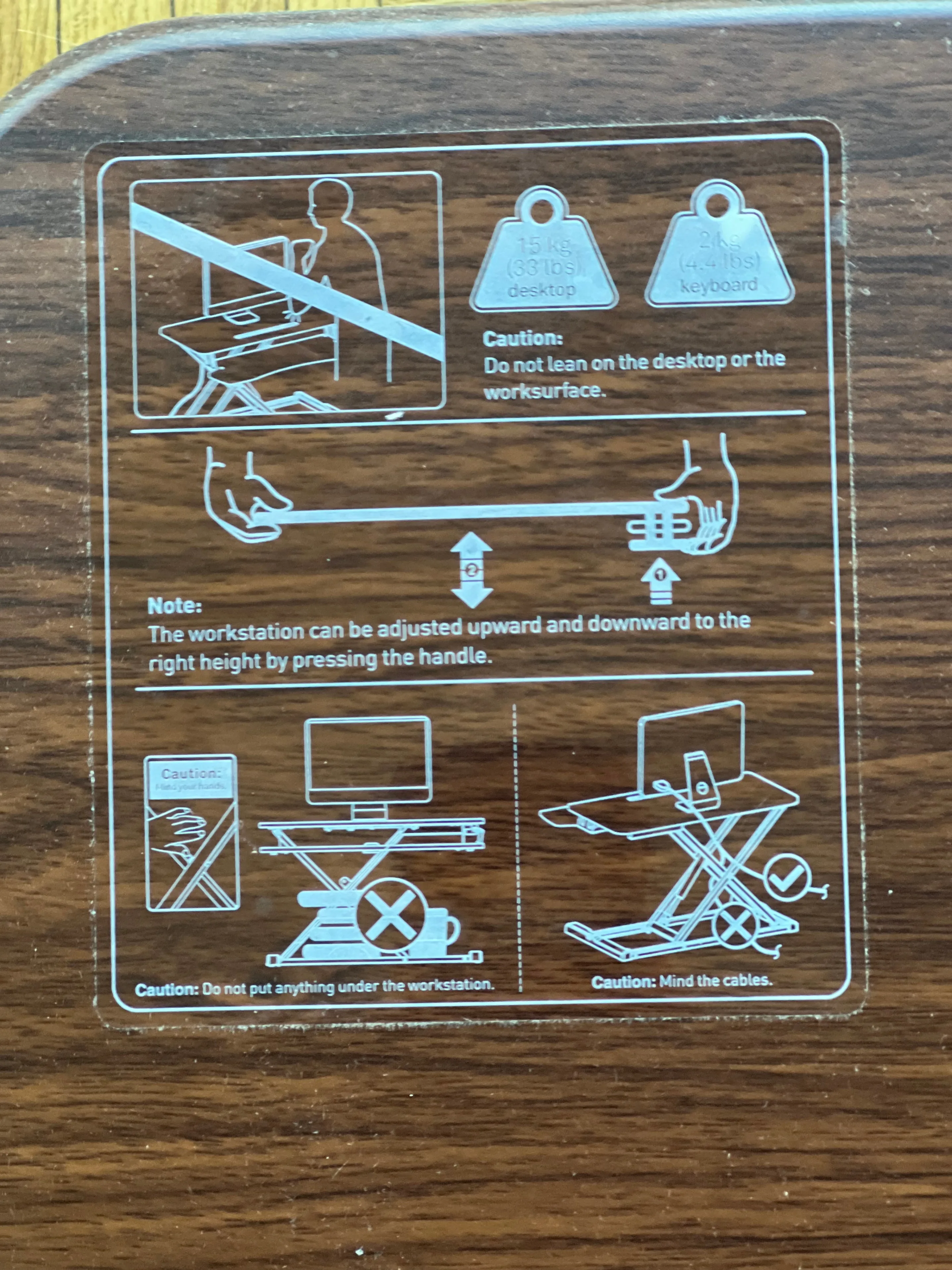 TechOrbits Standing Desk Converter image indicator(4)