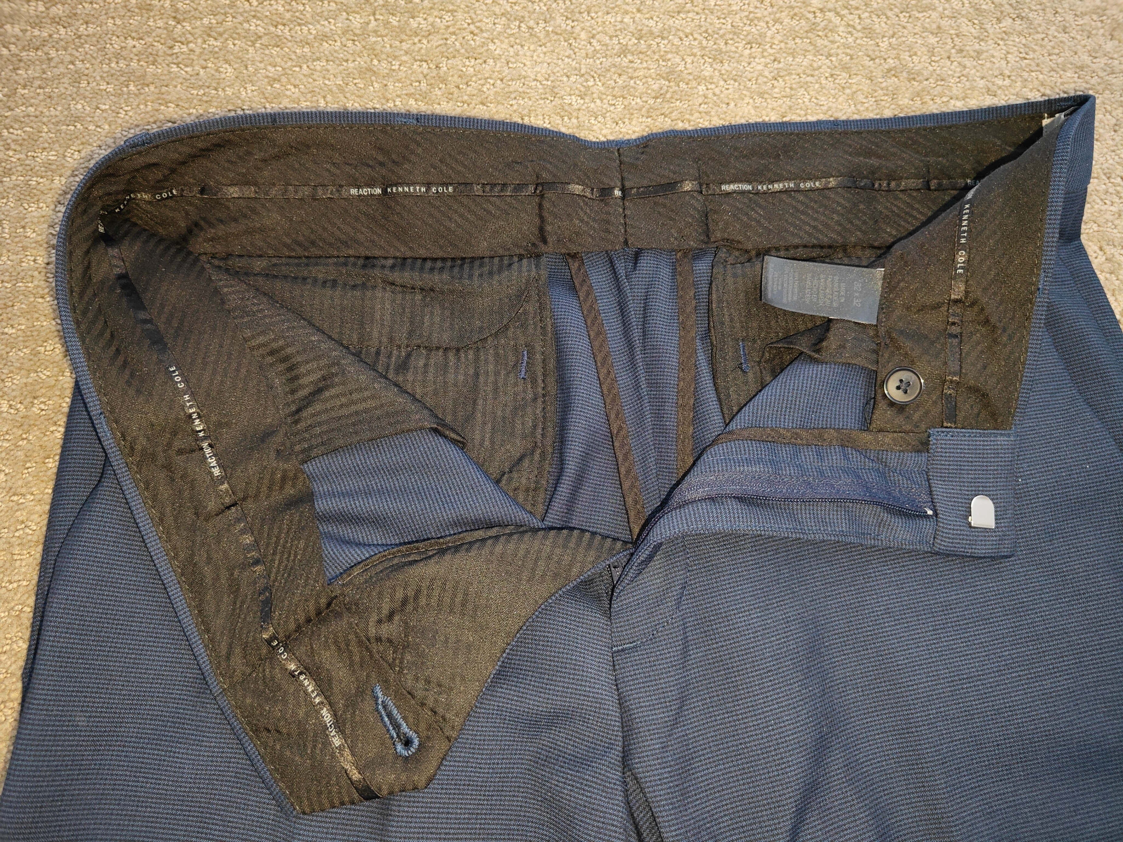 Men's Kenneth Cole Trouser Dress Pants - 32Wx32L - Modern Fit - photo 3