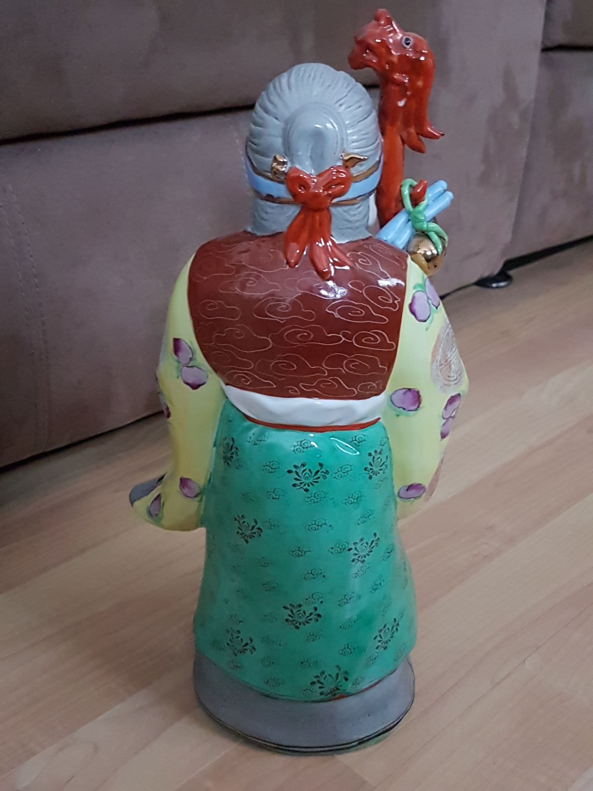 Long Life Lady God Sau Po Statue Figurine - Fuk Luk Sau - photo 4