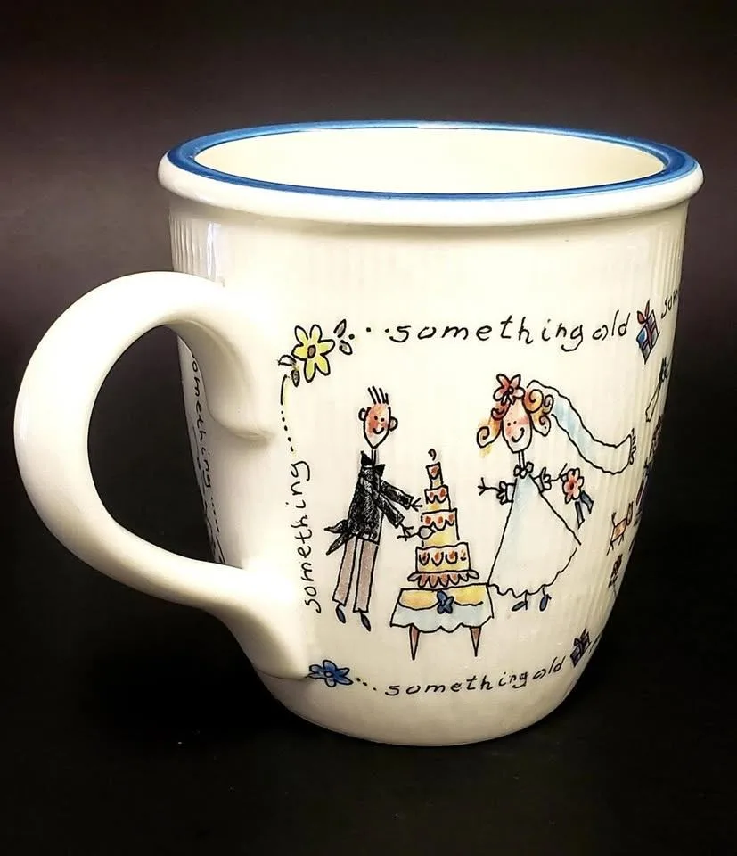Vtg Spose Italy Wedding Themed "Something Old.. Ceramic Mug thumbnail