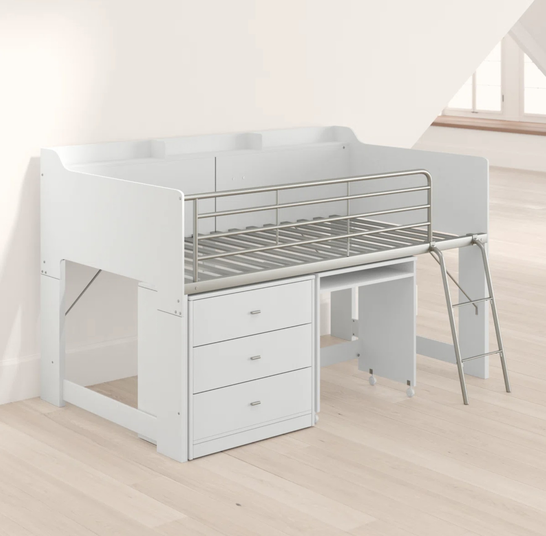 Twin Loft Bed with Built-in-Desk by Mack & Milo - photo 2