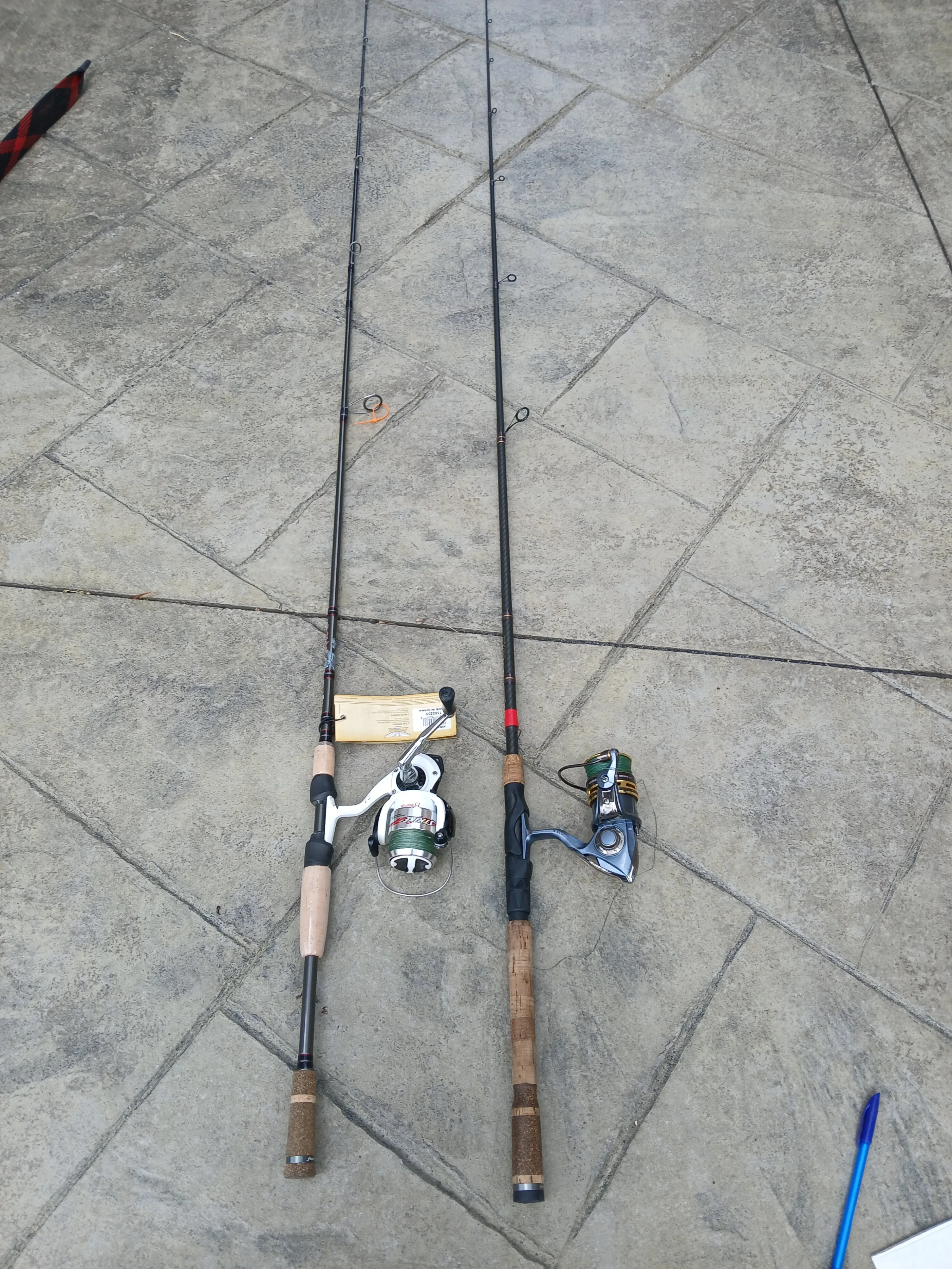 2 FENWICK HMX FISHRODS WITH REELS - READ LISTING thumbnail