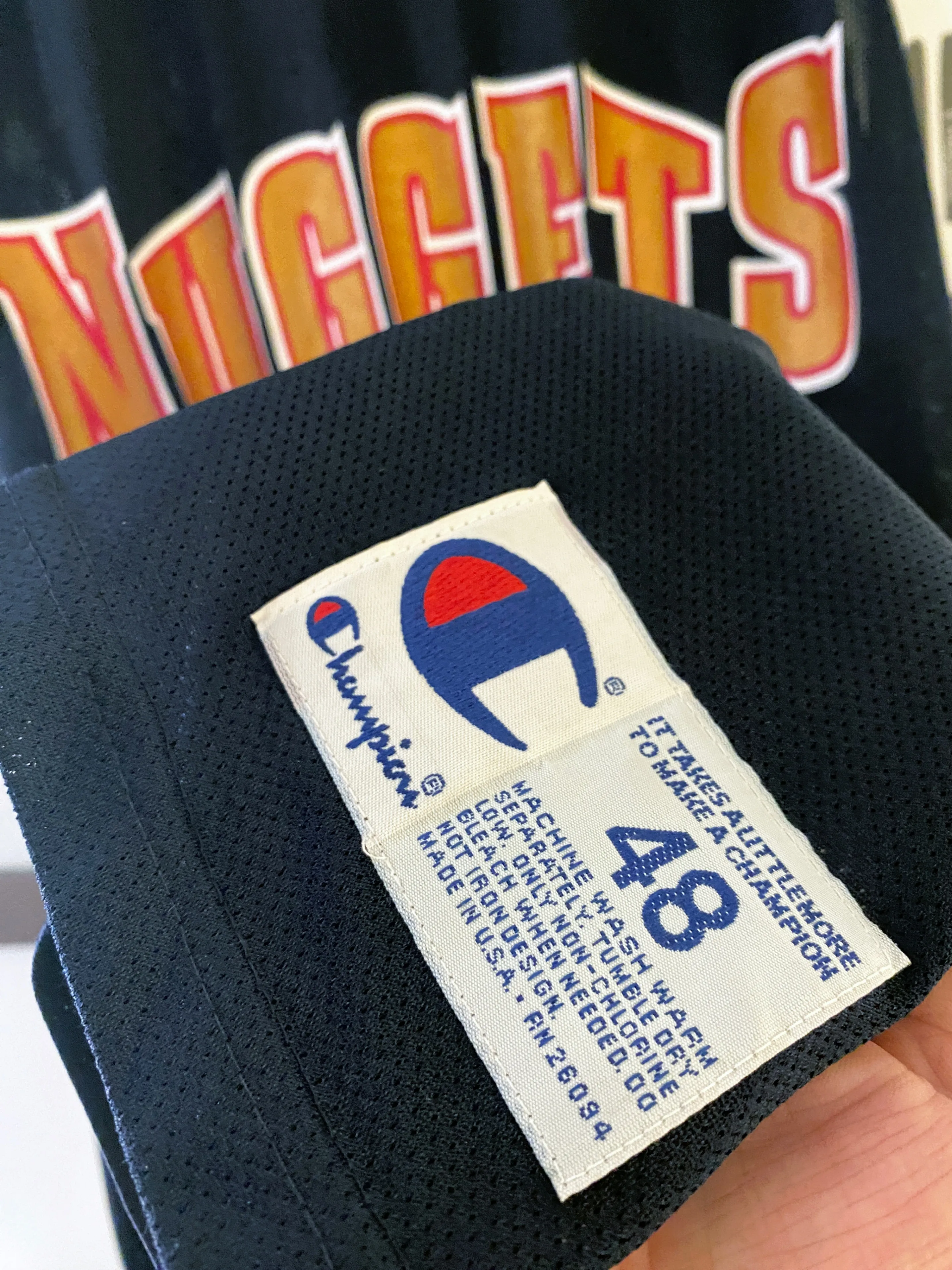 Champion - Mahmoud Abdul-Rauf Denver Nuggets Jersey (1994) 48 image indicator(2)