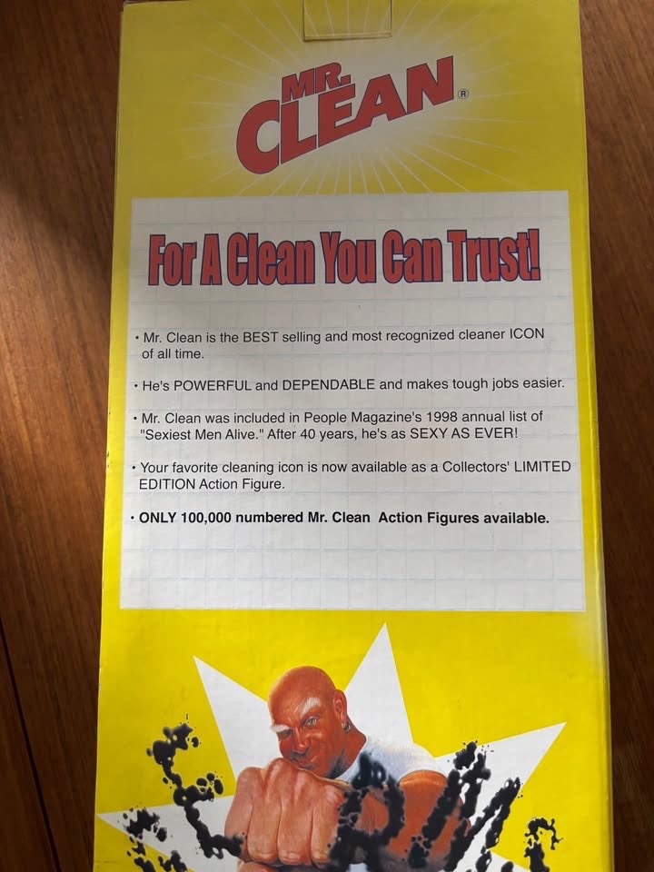 Mr. Clean action figure doll in box. - photo 4