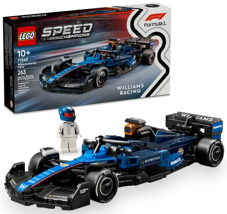 LEGO Williams Racing FW46 F1 Car 77249, New, 263 pcs thumbnail