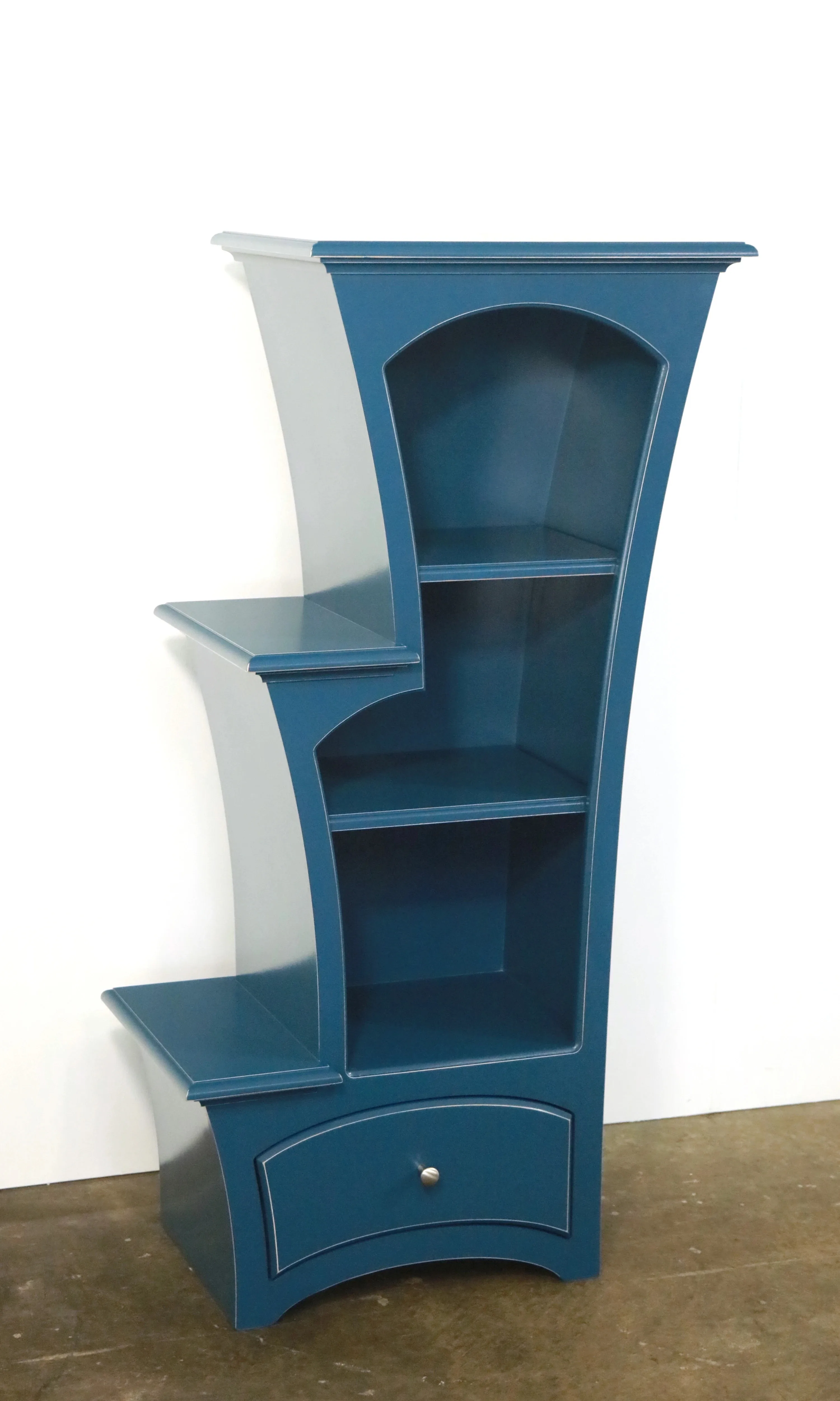 Designer Vincent Leman Bookcase Cabinet Curved Stepped Display thumbnail