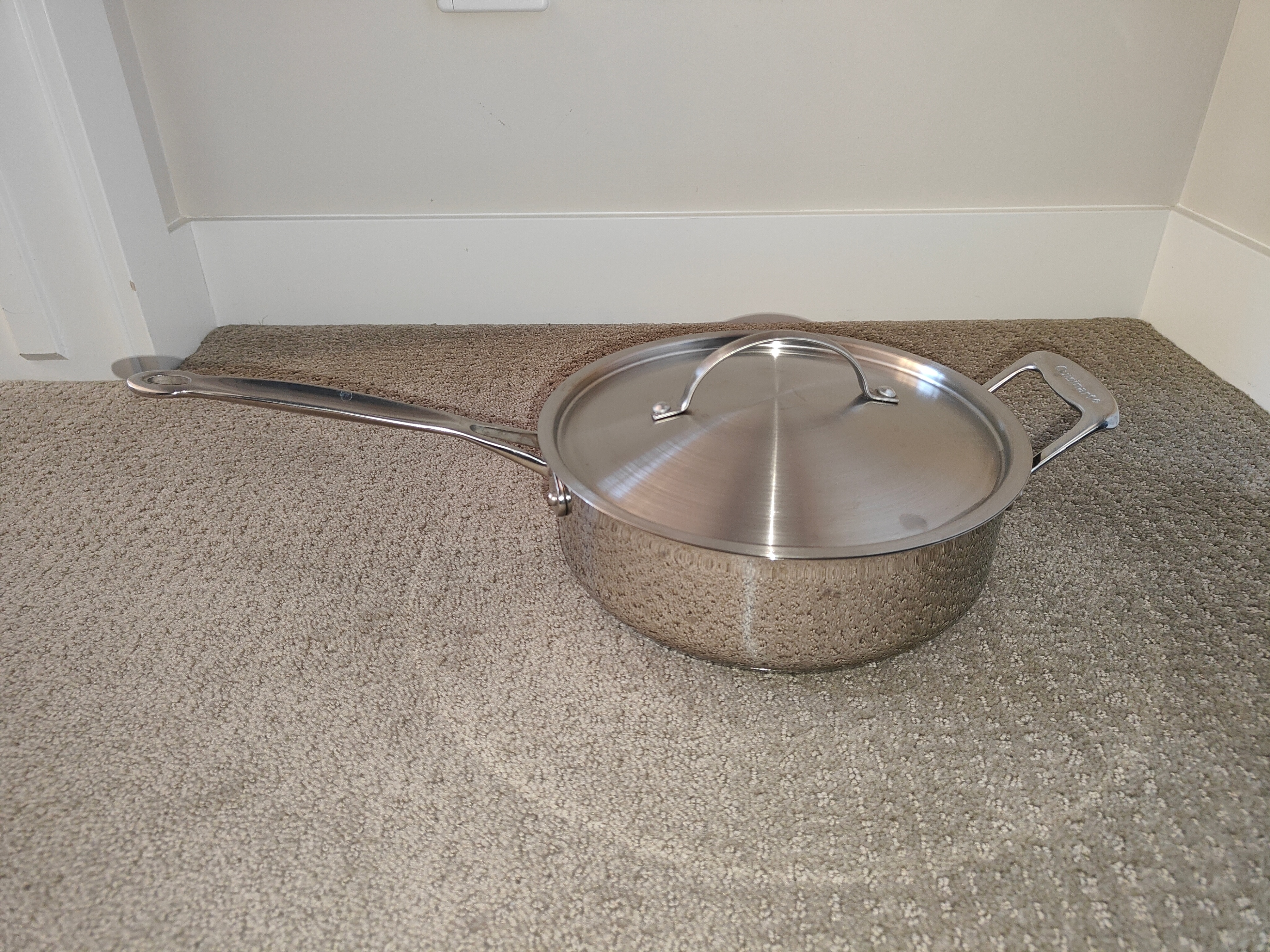 Cuisinart Stainless Steel Cookware 3.5 Quart Saute Pan w/ Cover