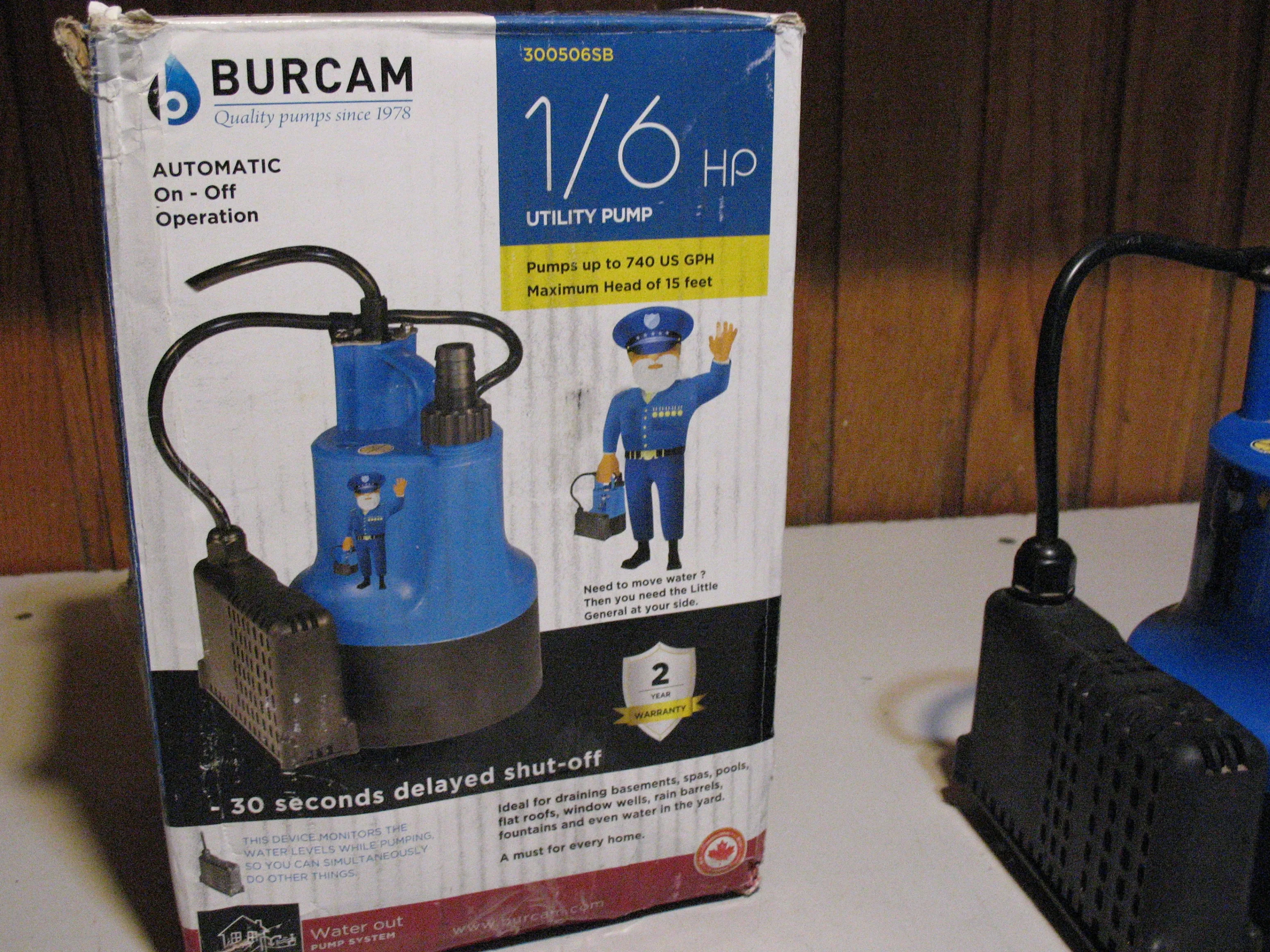 BURCAM 1/6HP Automatic Submersible Utility Pump image indicator(6)