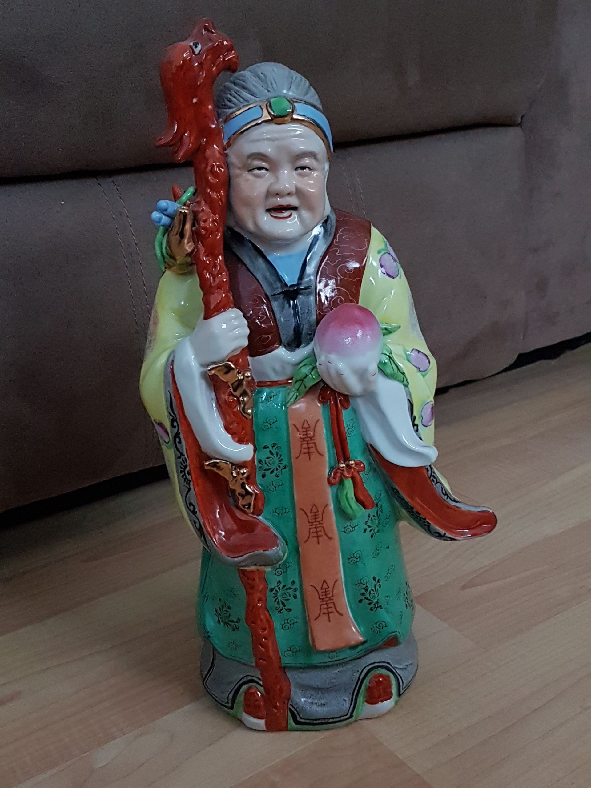 Long Life Lady God Sau Po Statue Figurine - Fuk Luk Sau - photo 2