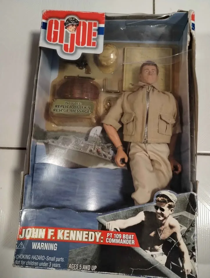 2000 Hasbro 11" GI Joe John F. Kennedy Doll W/Accessories thumbnail