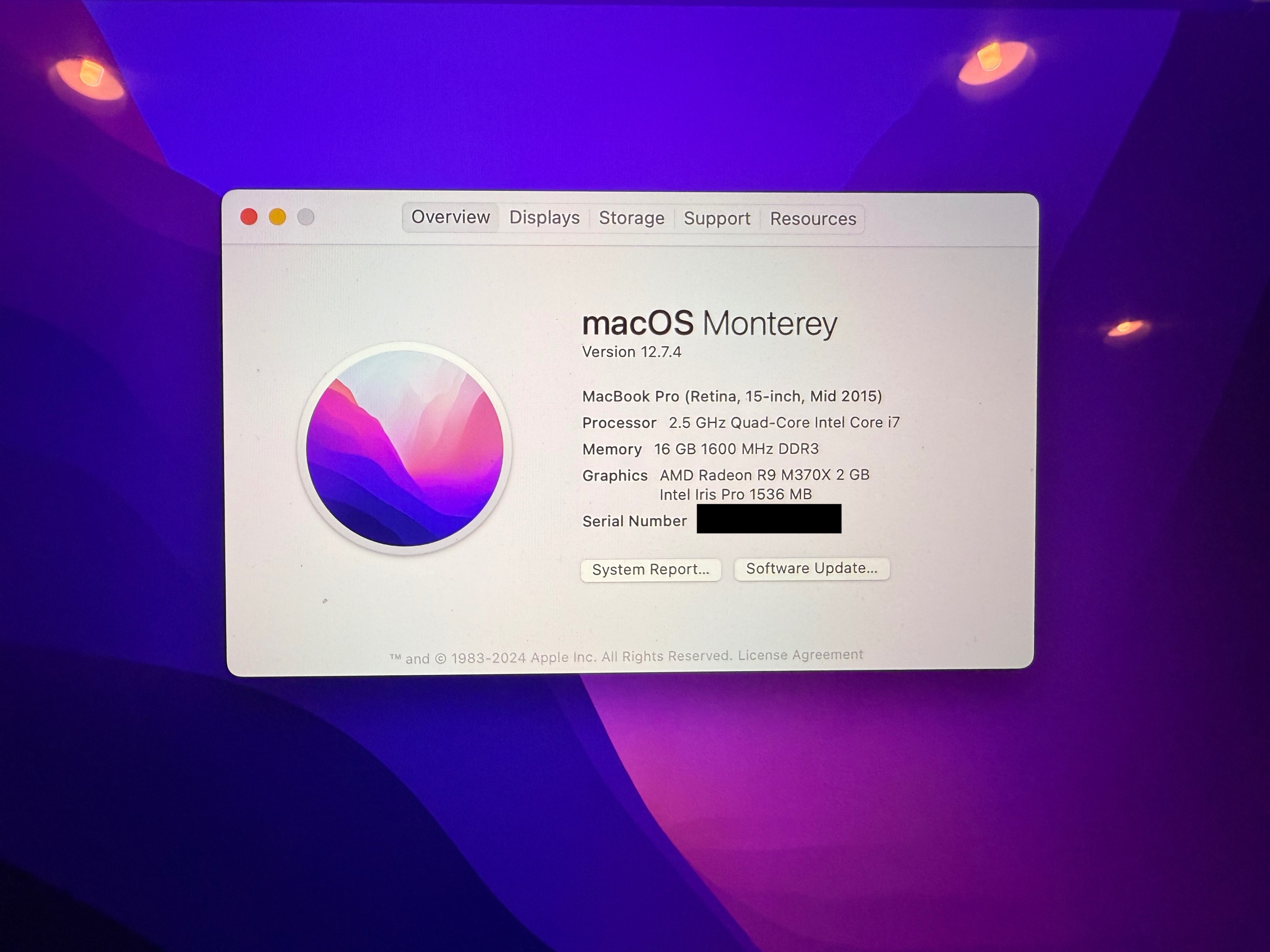 Mid-2015 Macbook Pro 15 inch (2.5Ghz, Radeon R9, 512GB) - photo 5