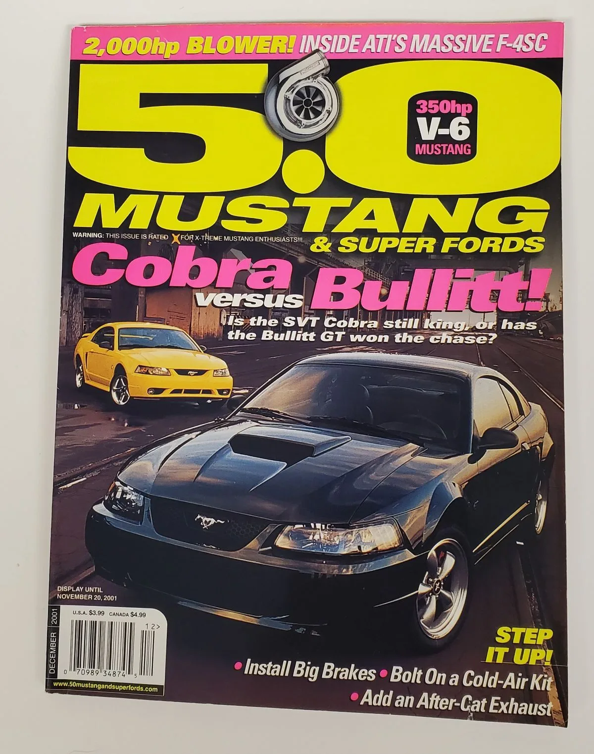 Vintage Dec 2001 5.0 Mustang & Super Fords Magazine thumbnail