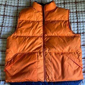 LL Bean Reversible Puffer Vest - Blue & Orange - photo 2