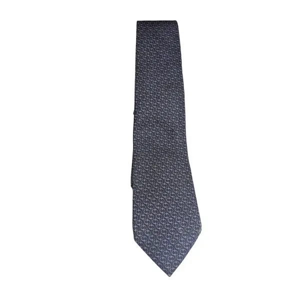 Gucci Blue Silk Printed Tie thumbnail