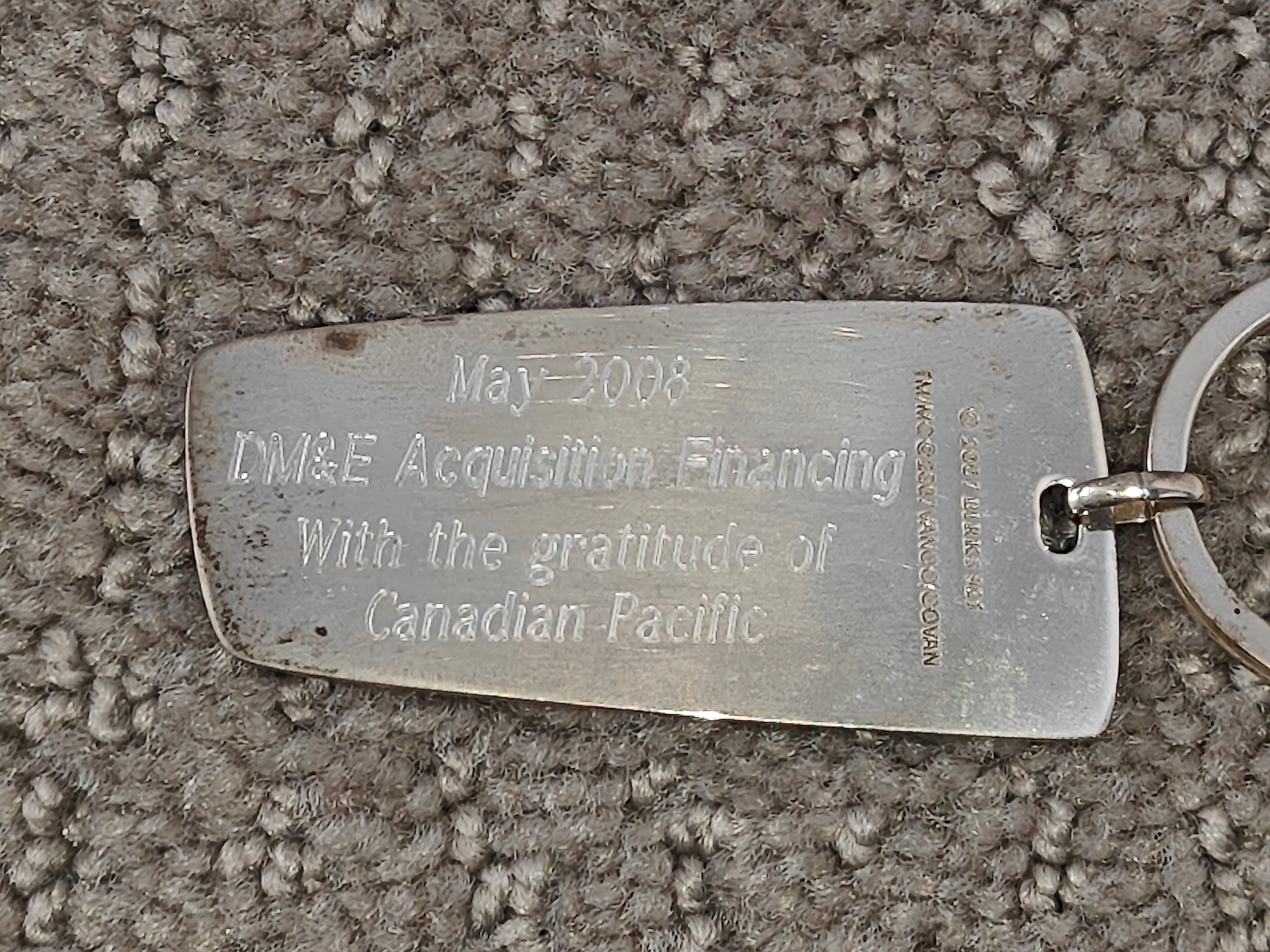 Vancouver Olympics CP Rail DM&E Rail Birks Silver 925 Keychain - photo 5