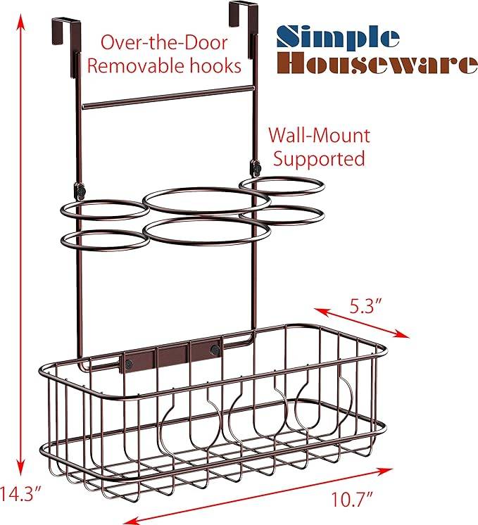 Cabinet Door / Wall Mount Hair Dryer organizer - photo 2