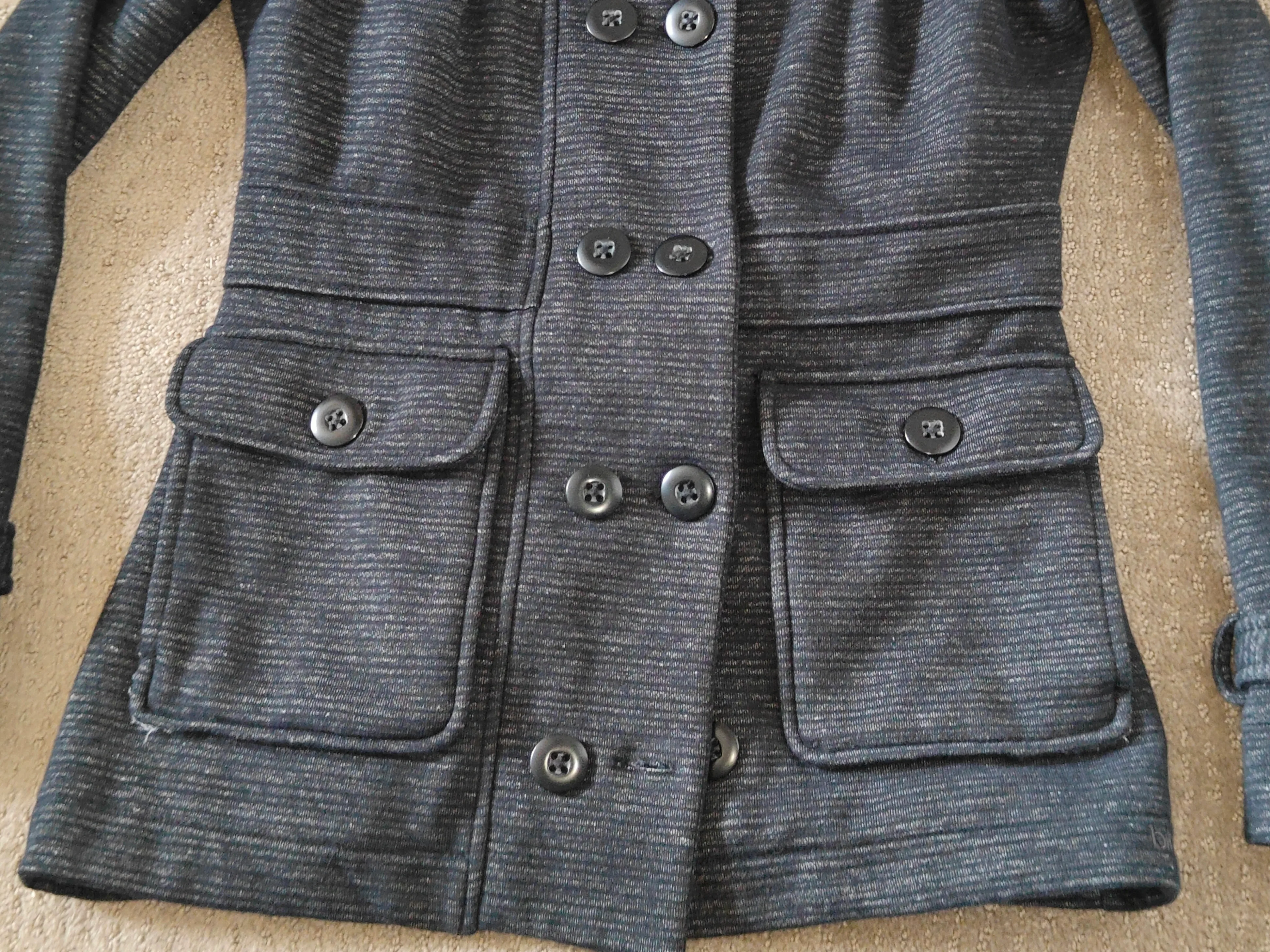 Billabong Women Peacoat Jacket Double Breasted Button - Medium image indicator(3)