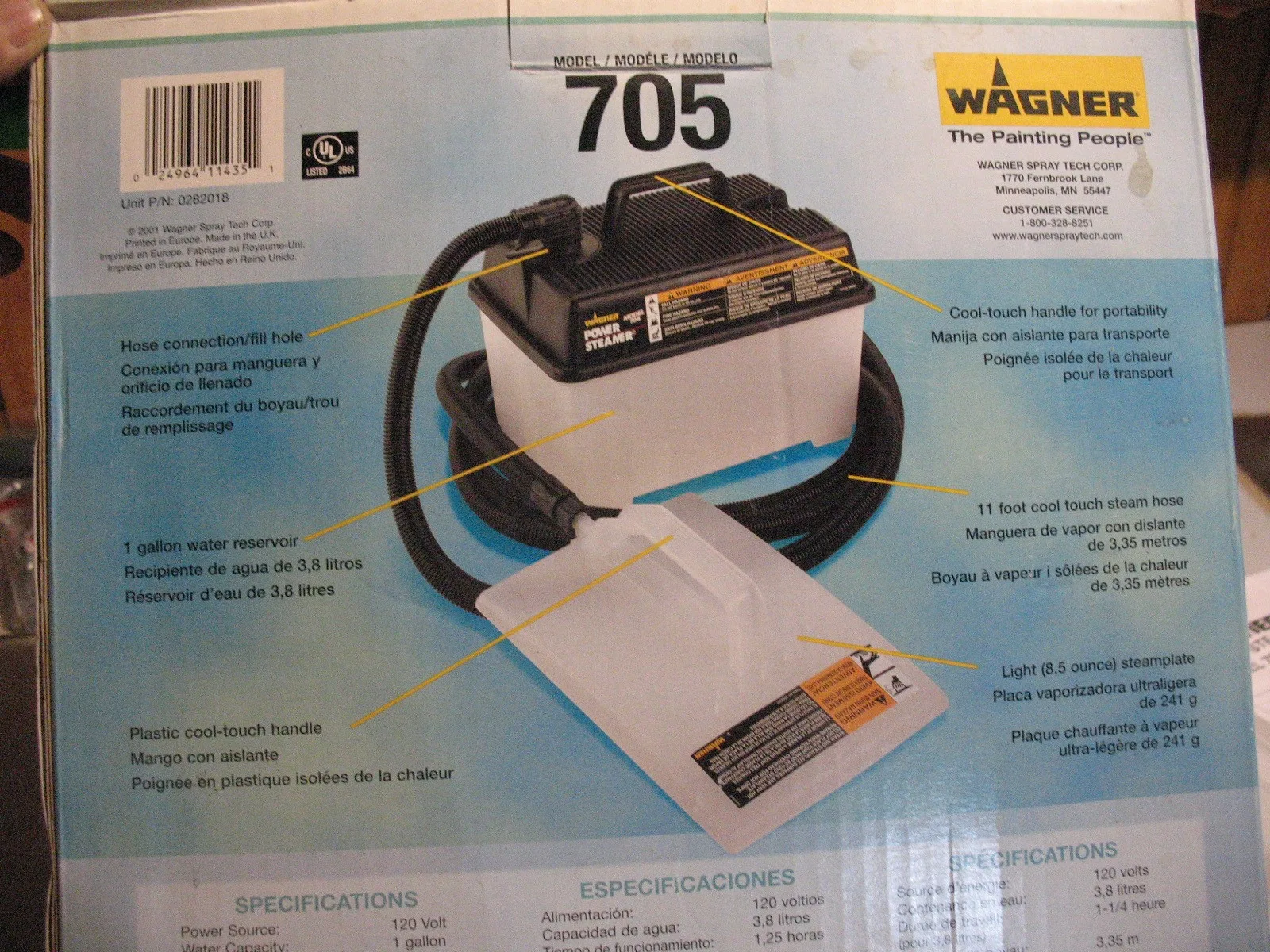 Wagner Corded Wallpaper Remover/Steamer, BRAND NEW image indicator(9)