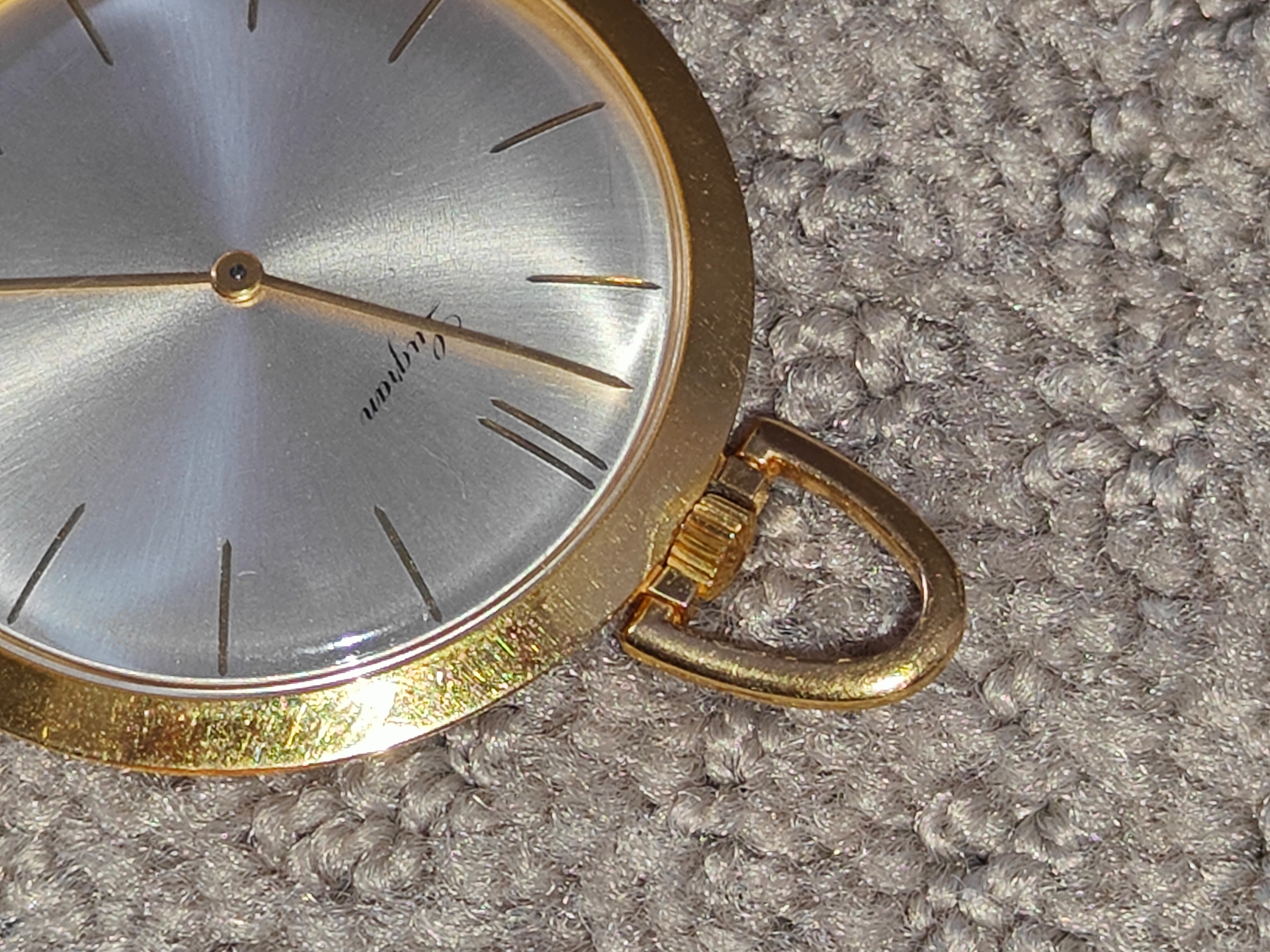Vintage LUGRAN Swiss WIND UP Pocket / Pendant Men WATCH - photo 4