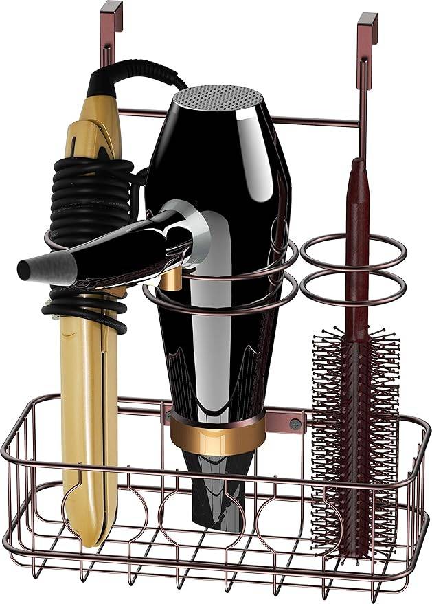 Cabinet Door / Wall Mount Hair Dryer organizer