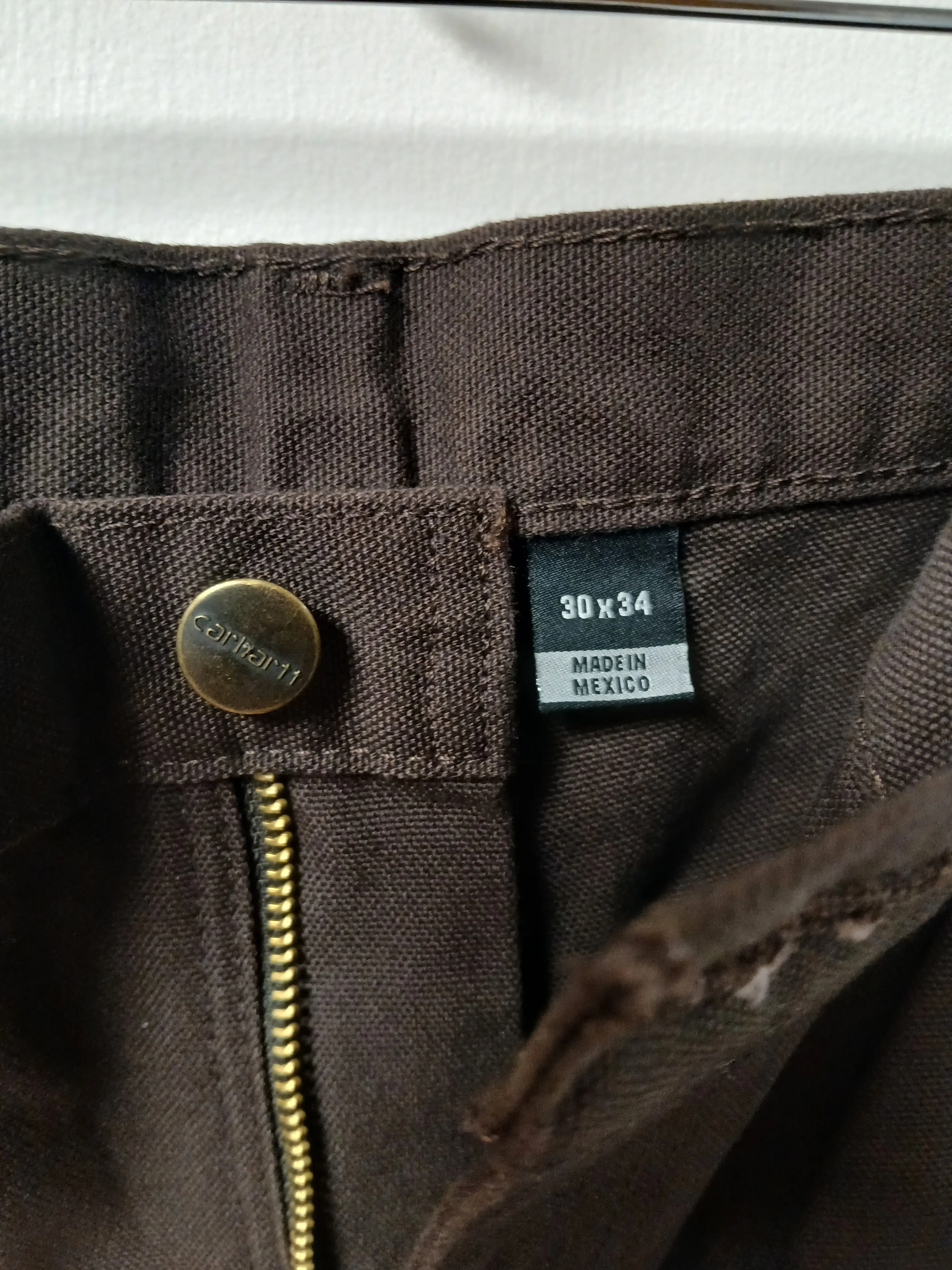 Carhartt Washed Duck Double Front Dungaree Jeans (B136-M) image indicator(6)