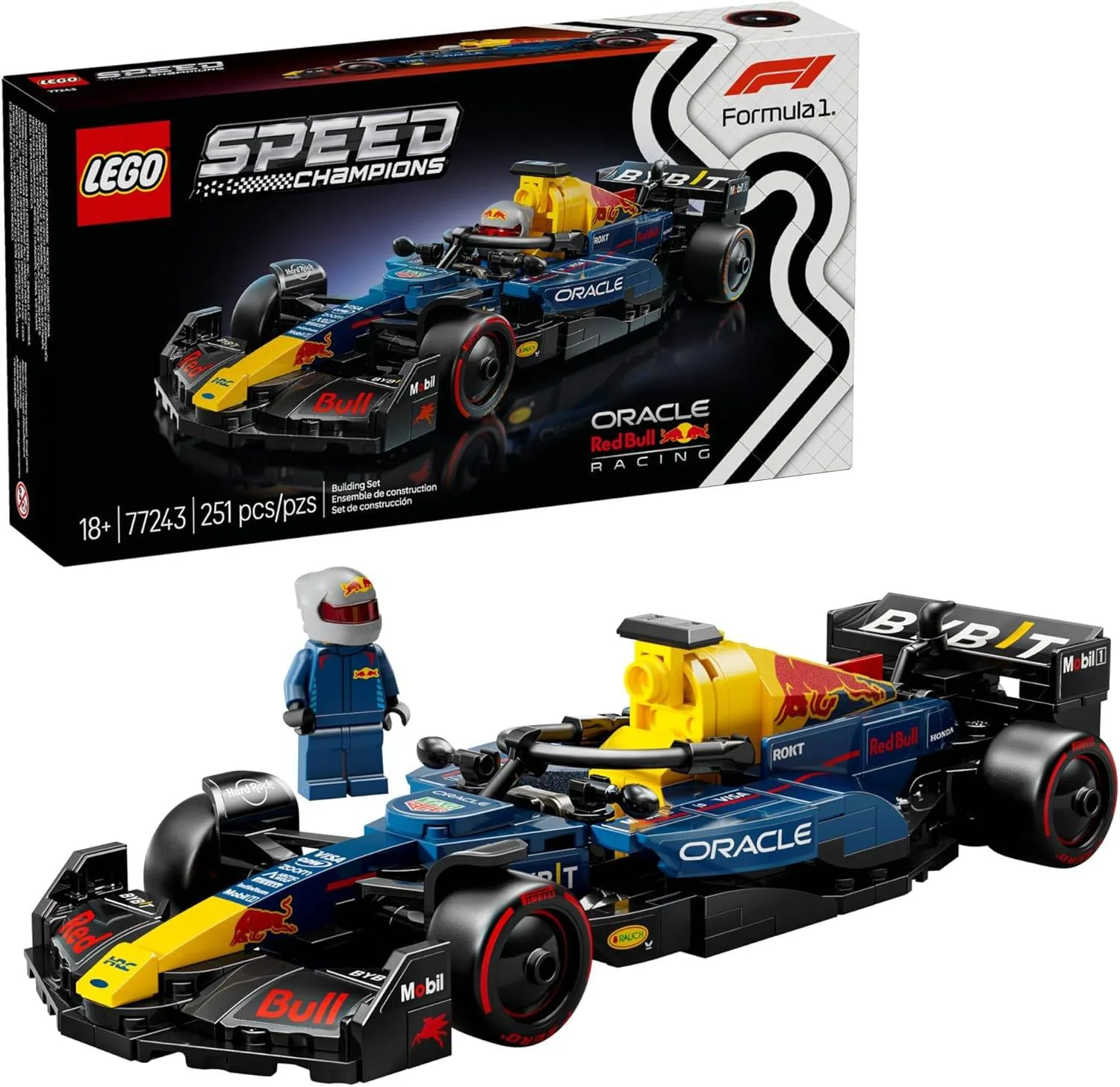 LEGO Red Bull Racing RB20 F1 Car 77243, 251 pcs thumbnail