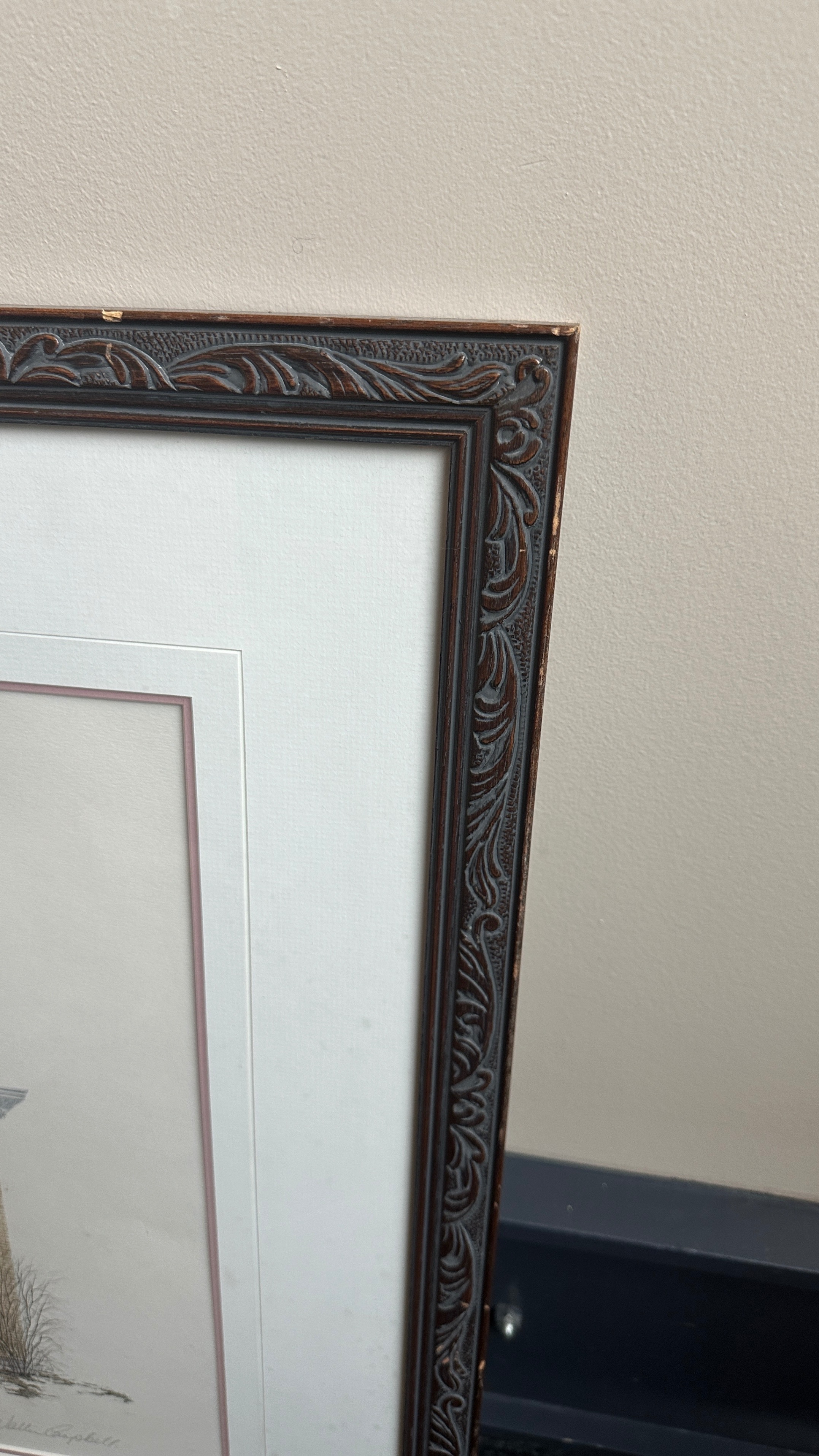 Vintage Framed Historic House Print by Walter Campbell - photo 5