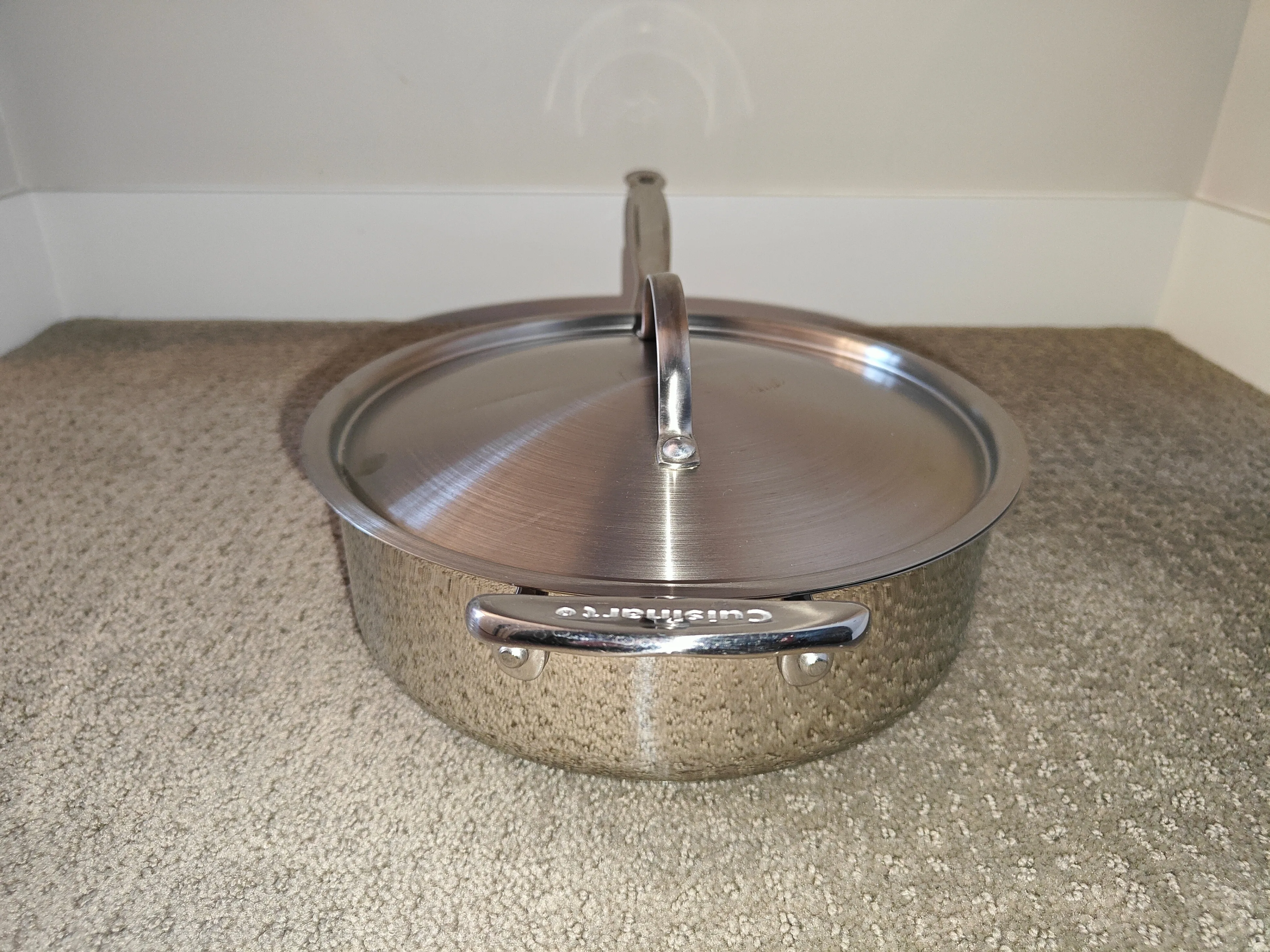 Cuisinart Stainless Steel Cookware 3.5 Quart Saute Pan w/ Cover image indicator(4)