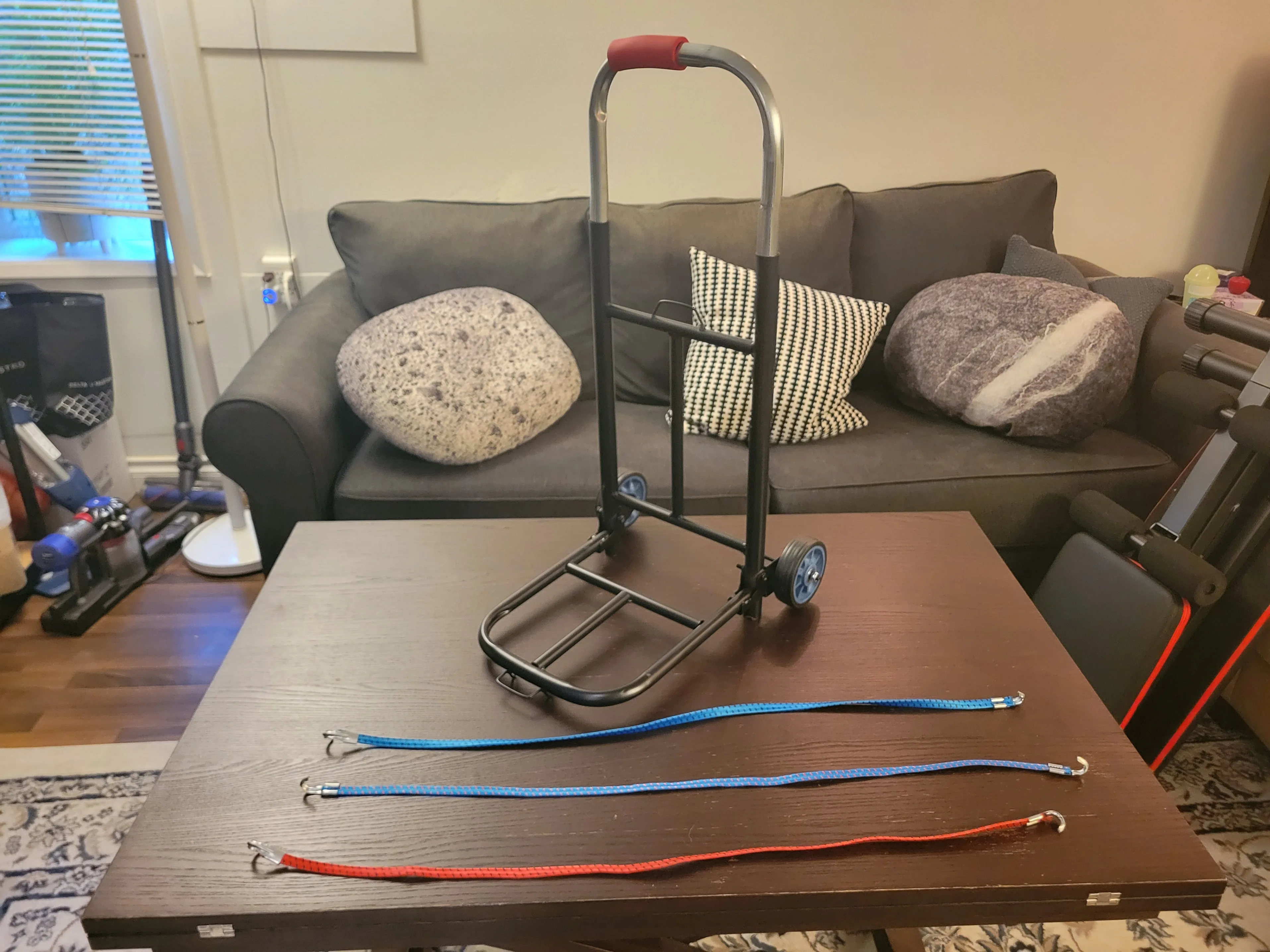 Adjustable Height Folding Hand Truck with PU Wheels - BRAND NEW thumbnail