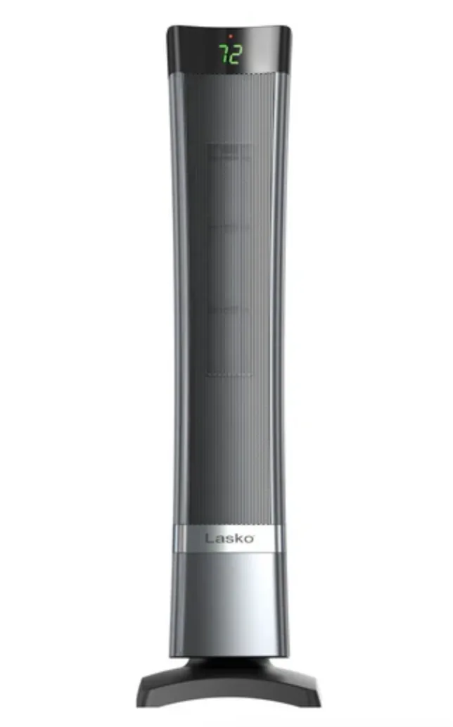 Lasko 1500W Ultra Ceramic Tower Heater – Gray thumbnail